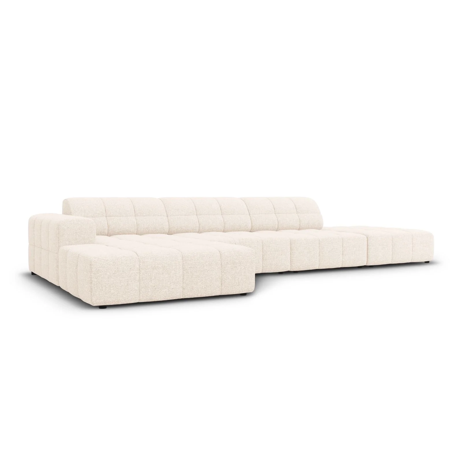 Chicago 5-Sitzer Ecksofa, Linke Seite, aus Samt oder Chenille, 341x166x70 cm - Image 3