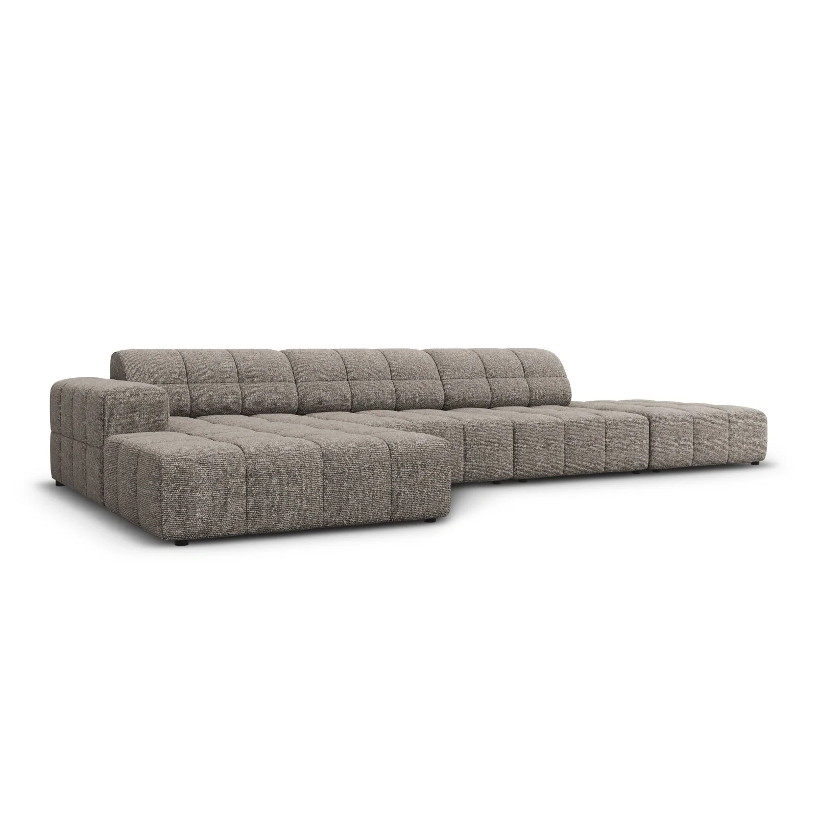 Chicago 5-Sitzer Ecksofa, Linke Seite, aus Samt oder Chenille, 341x166x70 cm - Image 33