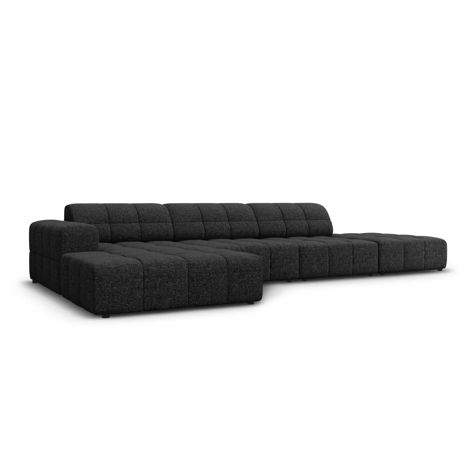 Chicago 5-Sitzer Ecksofa, Linke Seite, aus Samt oder Chenille, 341x166x70 cm - Image 39