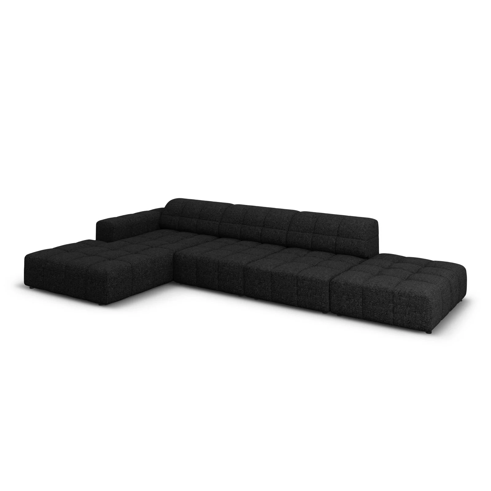 Chicago 5-Sitzer Ecksofa, Linke Seite, aus Samt oder Chenille, 341x166x70 cm - Image 40