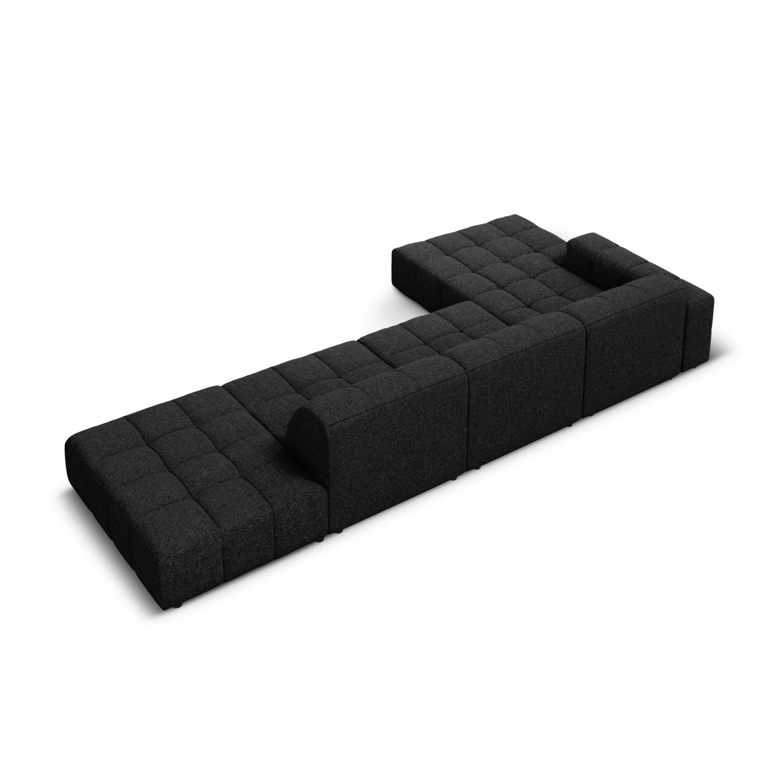 Chicago 5-Sitzer Ecksofa, Linke Seite, aus Samt oder Chenille, 341x166x70 cm - Image 41