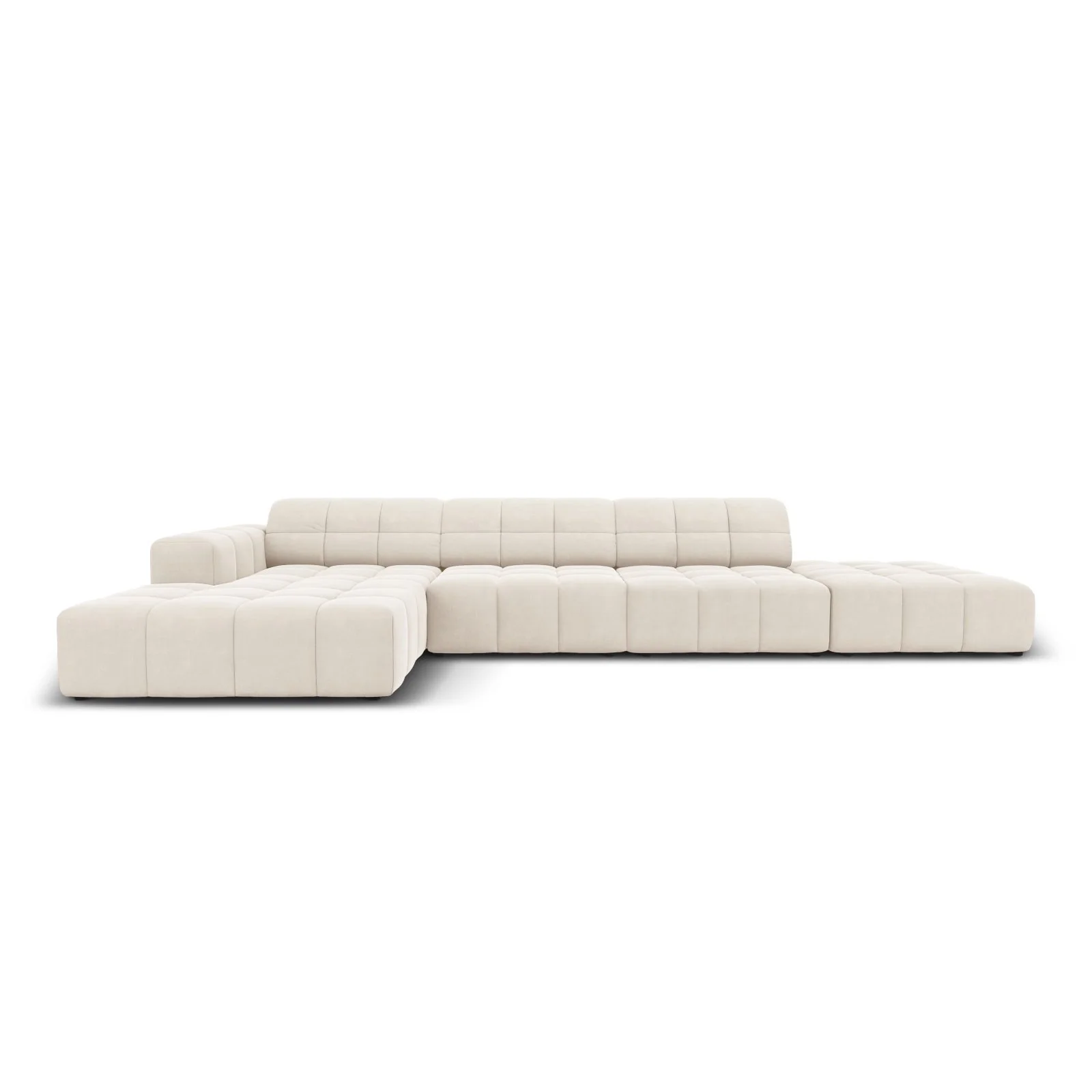 Chicago 5-Sitzer Ecksofa, Linke Seite, aus Samt oder Chenille, 341x166x70 cm - Image 43
