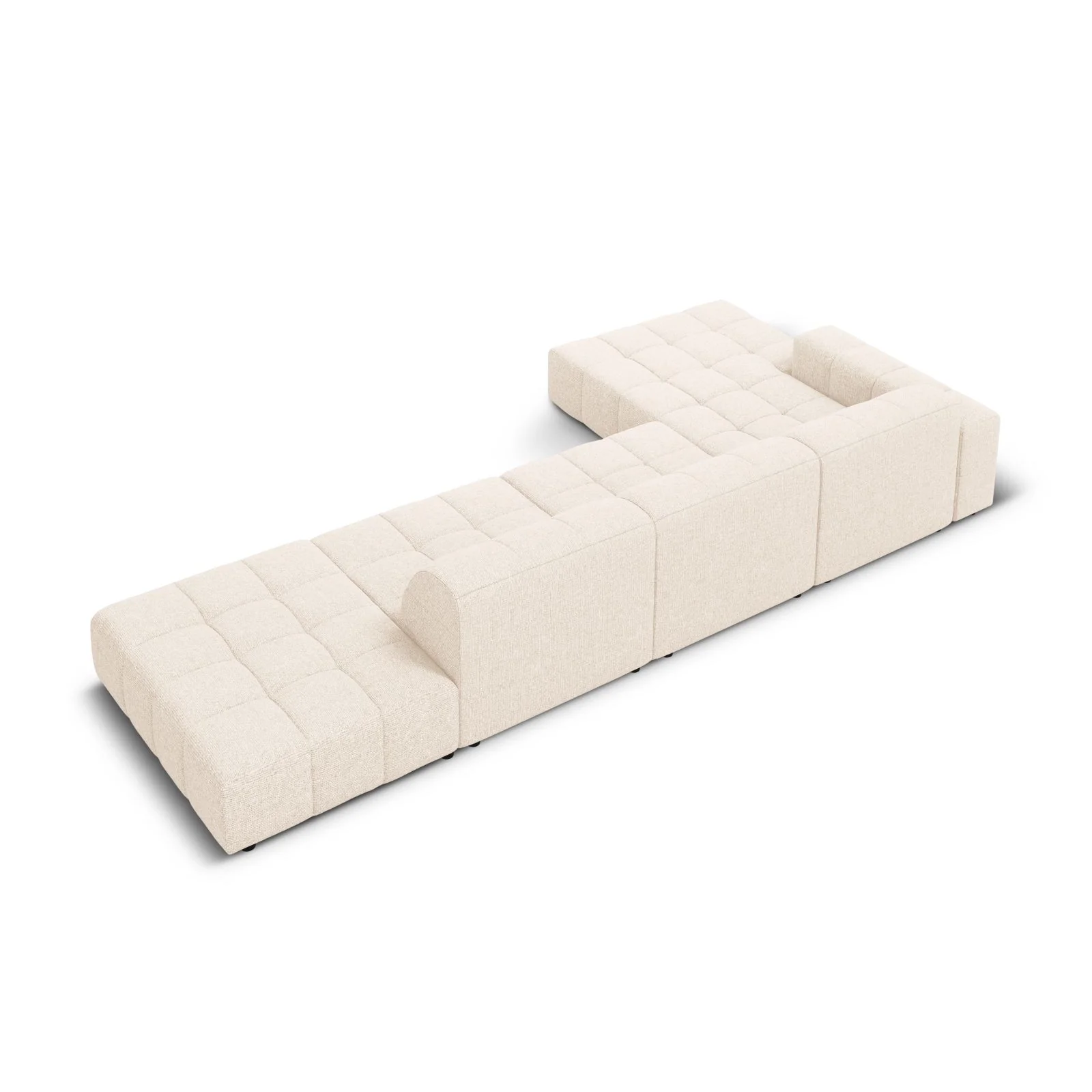 Chicago 5-Sitzer Ecksofa, Linke Seite, aus Samt oder Chenille, 341x166x70 cm - Image 5