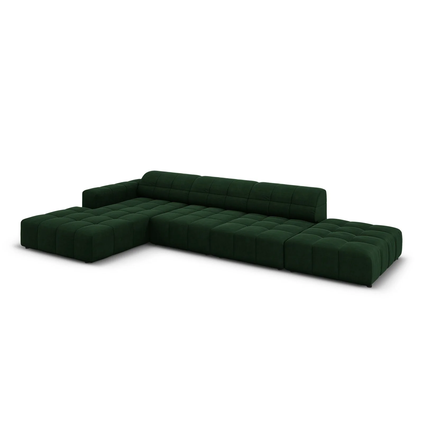 Chicago 5-Sitzer Ecksofa, Linke Seite, aus Samt oder Chenille, 341x166x70 cm - Image 58