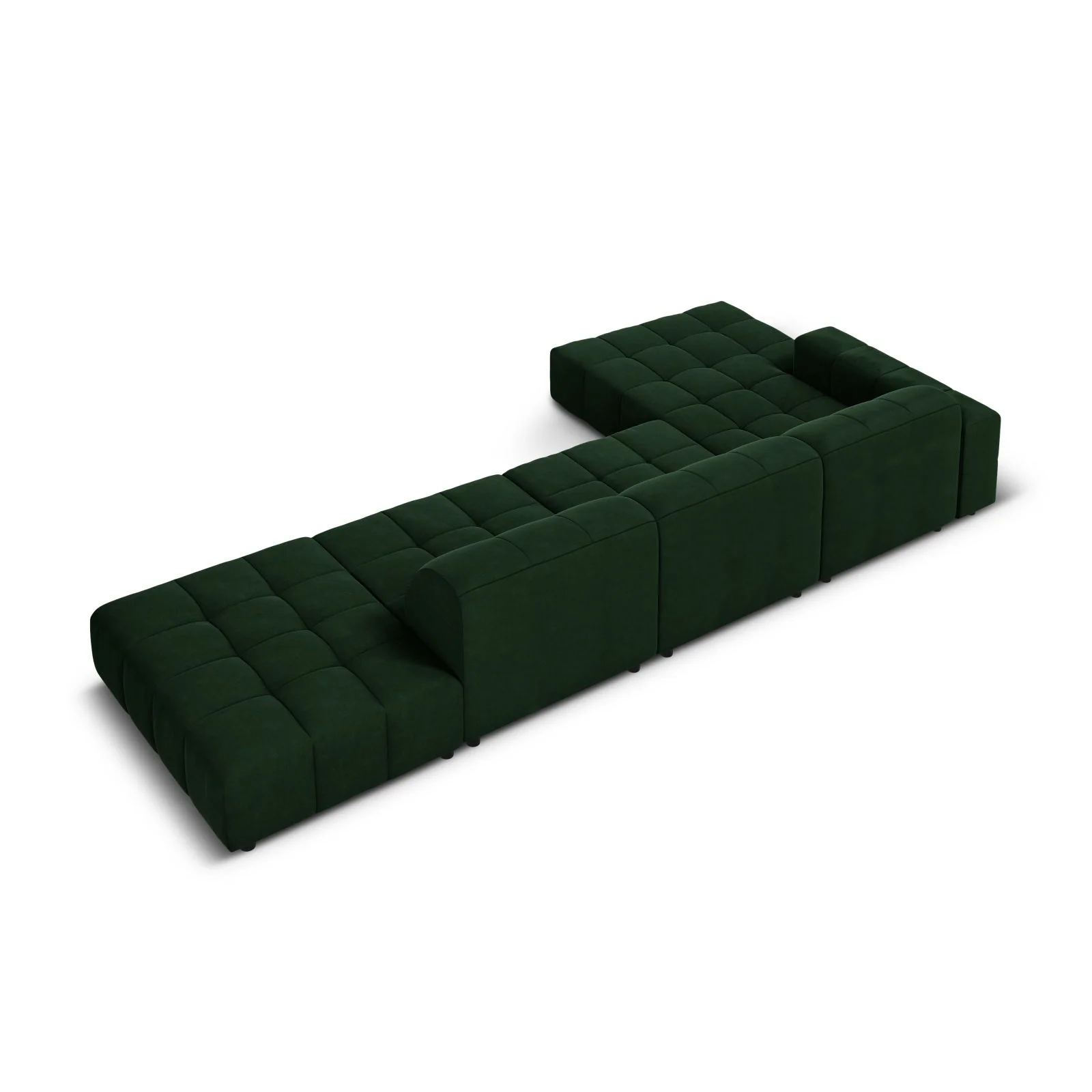 Chicago 5-Sitzer Ecksofa, Linke Seite, aus Samt oder Chenille, 341x166x70 cm - Image 59