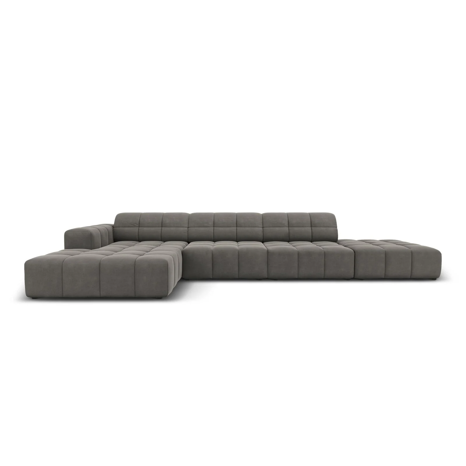 Chicago 5-Sitzer Ecksofa, Linke Seite, aus Samt oder Chenille, 341x166x70 cm - Image 67