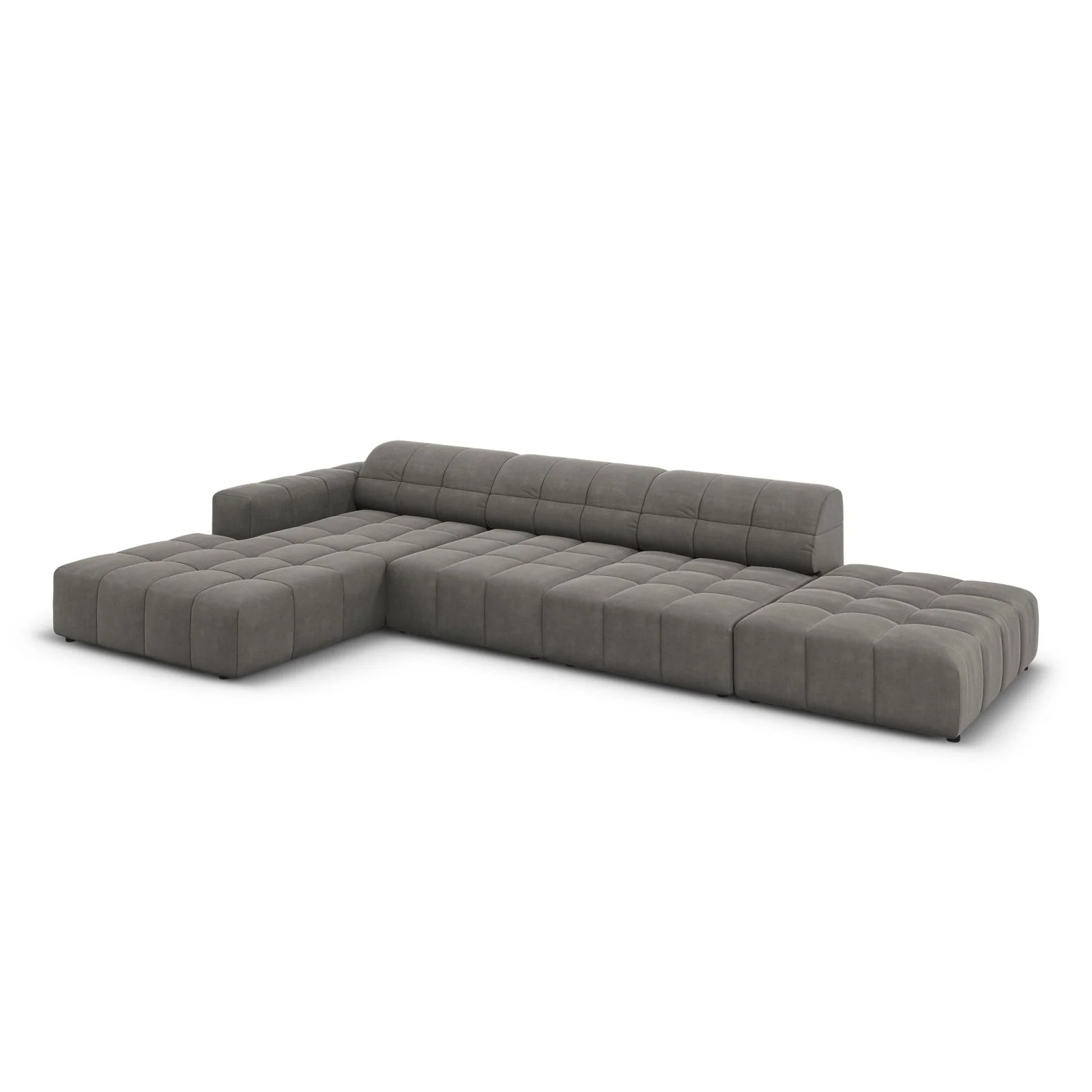 Chicago 5-Sitzer Ecksofa, Linke Seite, aus Samt oder Chenille, 341x166x70 cm - Image 70