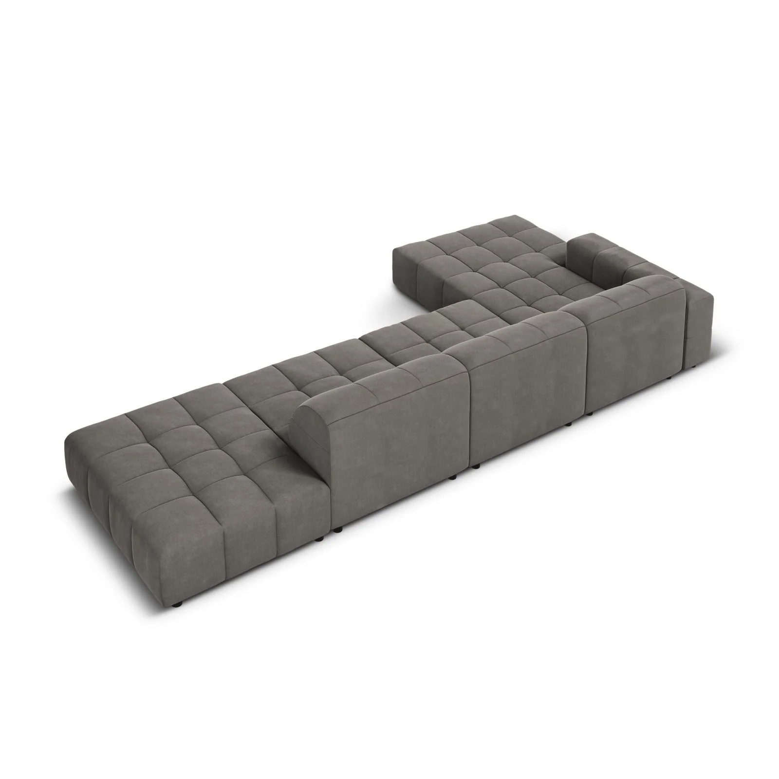 Chicago 5-Sitzer Ecksofa, Linke Seite, aus Samt oder Chenille, 341x166x70 cm - Image 71