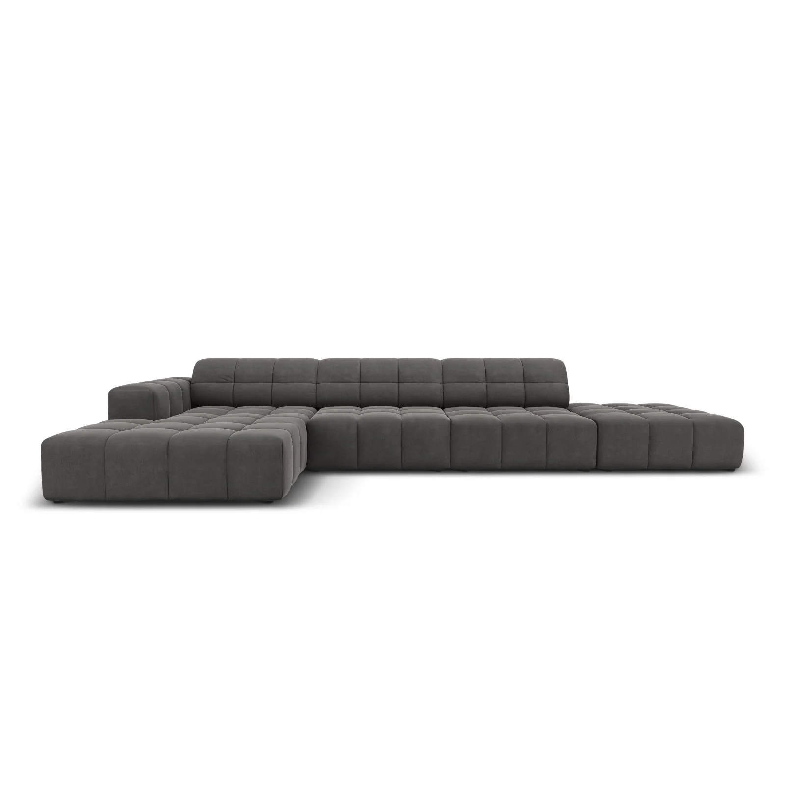 Chicago 5-Sitzer Ecksofa, Linke Seite, aus Samt oder Chenille, 341x166x70 cm - Image 73