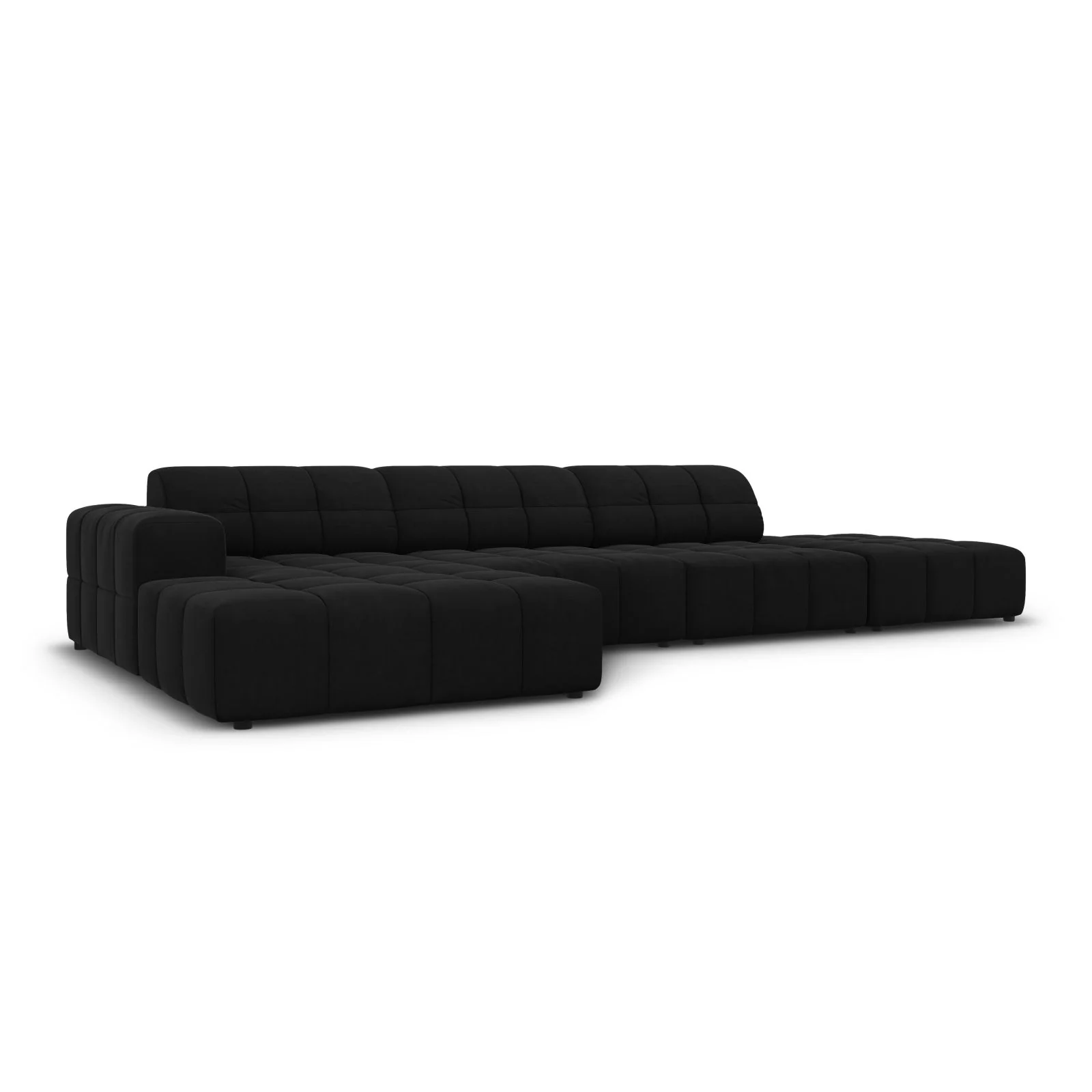 Chicago 5-Sitzer Ecksofa, Linke Seite, aus Samt oder Chenille, 341x166x70 cm - Image 81