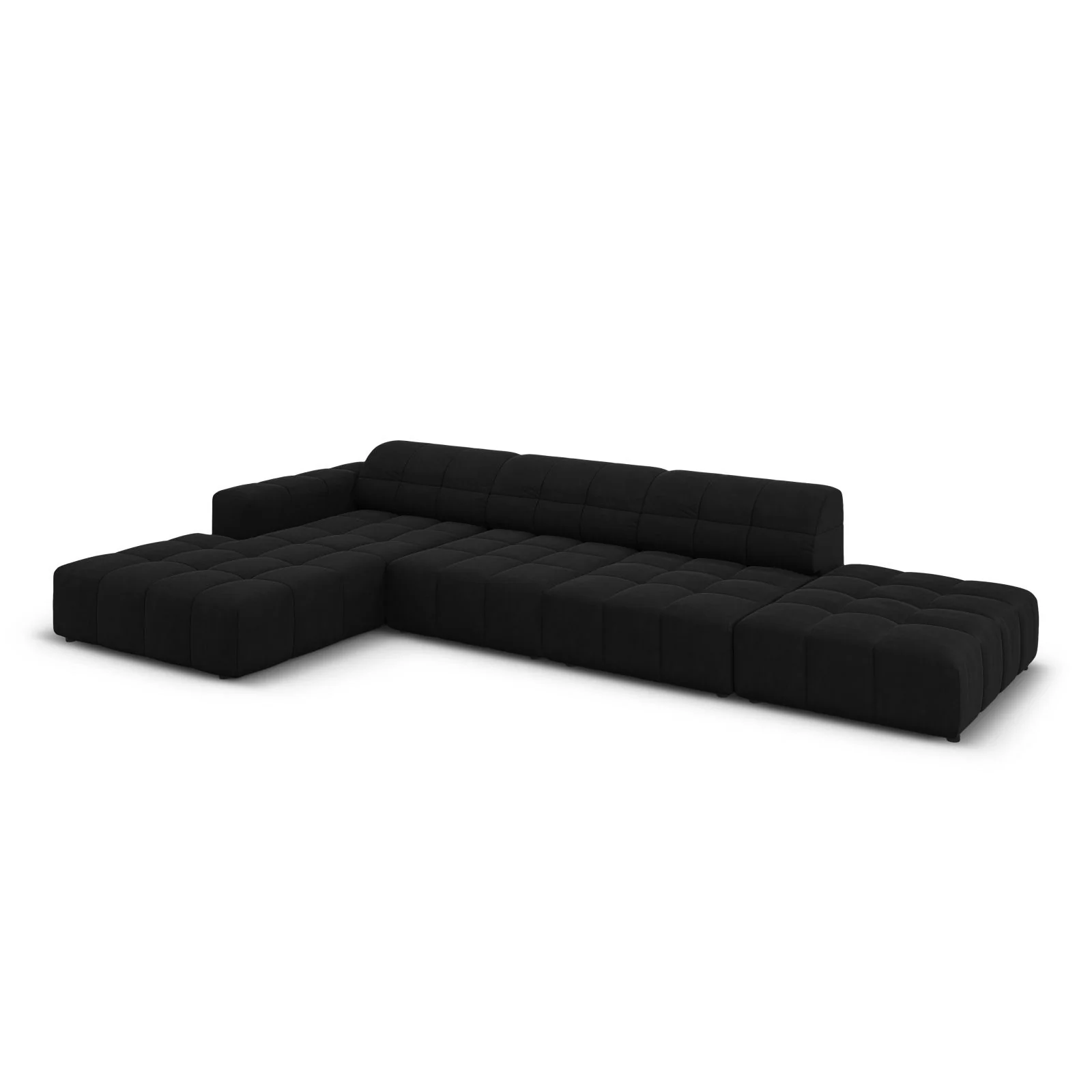 Chicago 5-Sitzer Ecksofa, Linke Seite, aus Samt oder Chenille, 341x166x70 cm - Image 82