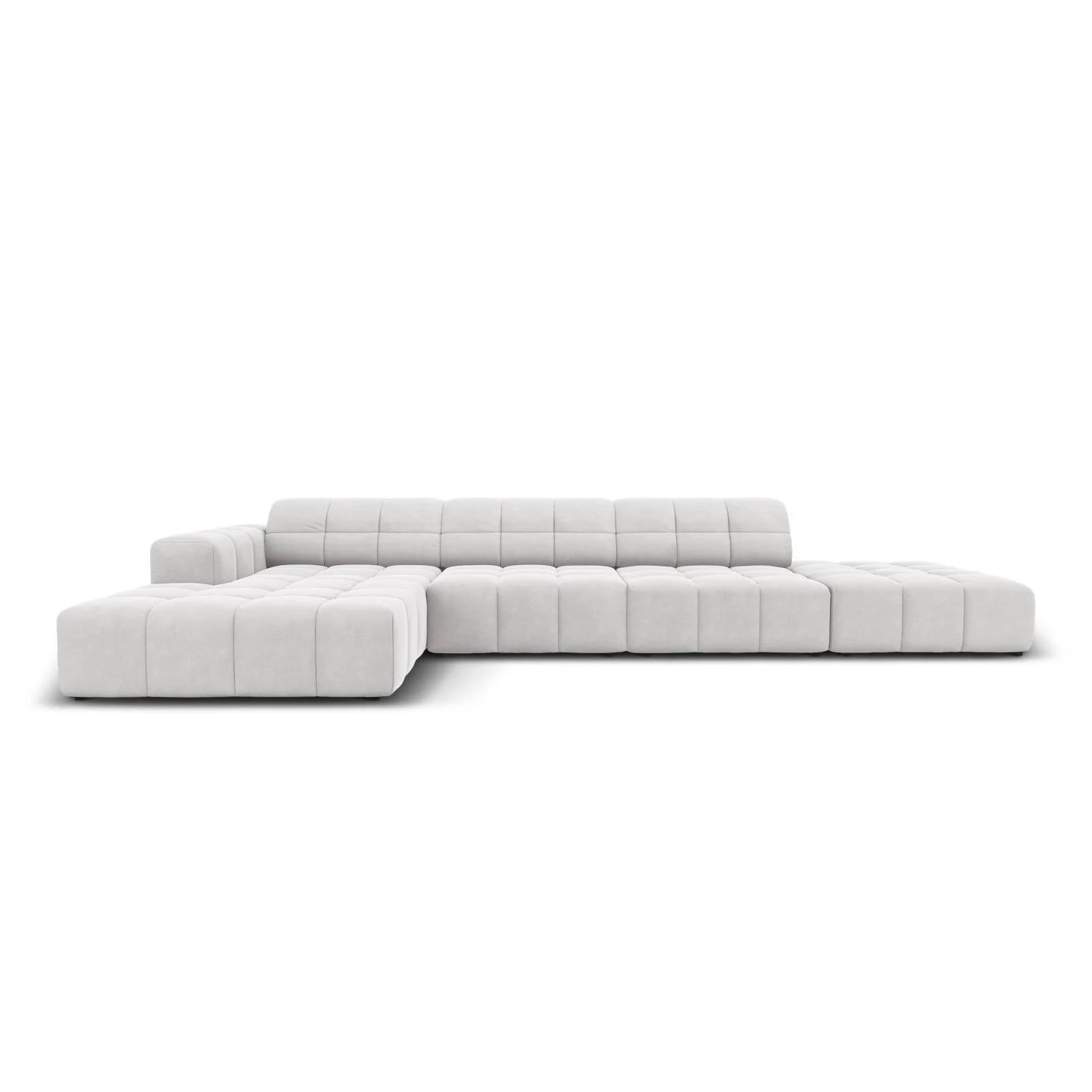 Chicago 5-Sitzer Ecksofa, Linke Seite, aus Samt oder Chenille, 341x166x70 cm - Image 85