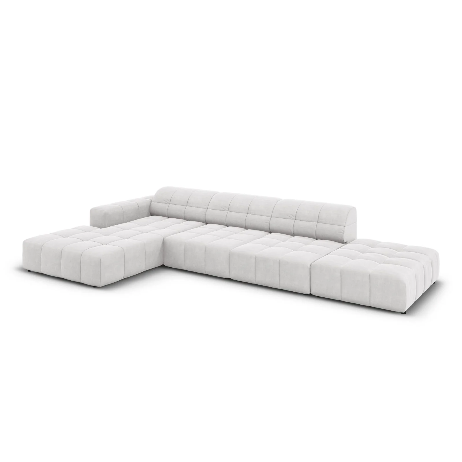 Chicago 5-Sitzer Ecksofa, Linke Seite, aus Samt oder Chenille, 341x166x70 cm - Image 88