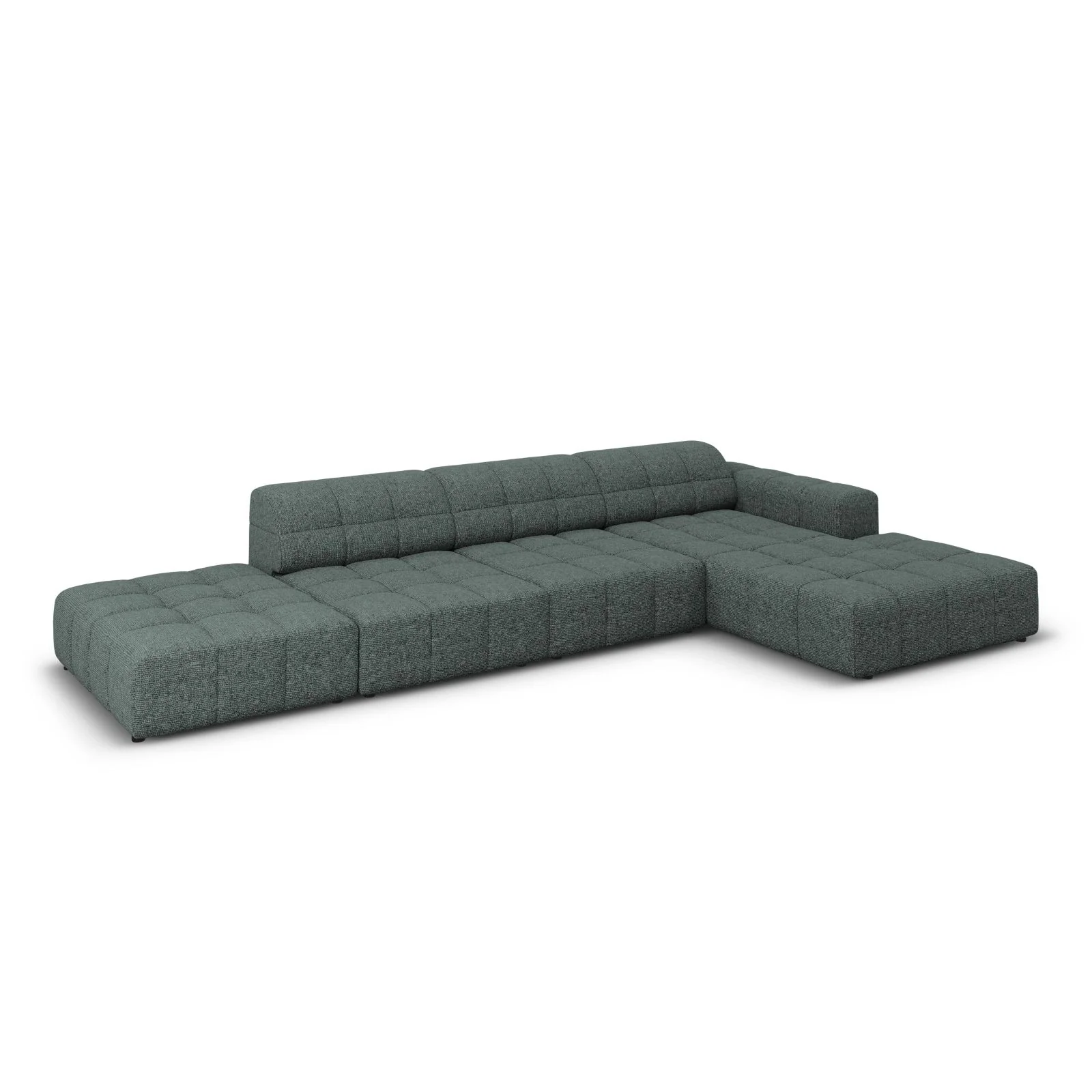 Chicago 5-Sitzer Ecksofa, Rechte Seite, aus Samt oder Chenille, 341x166x70 cm - Image 16