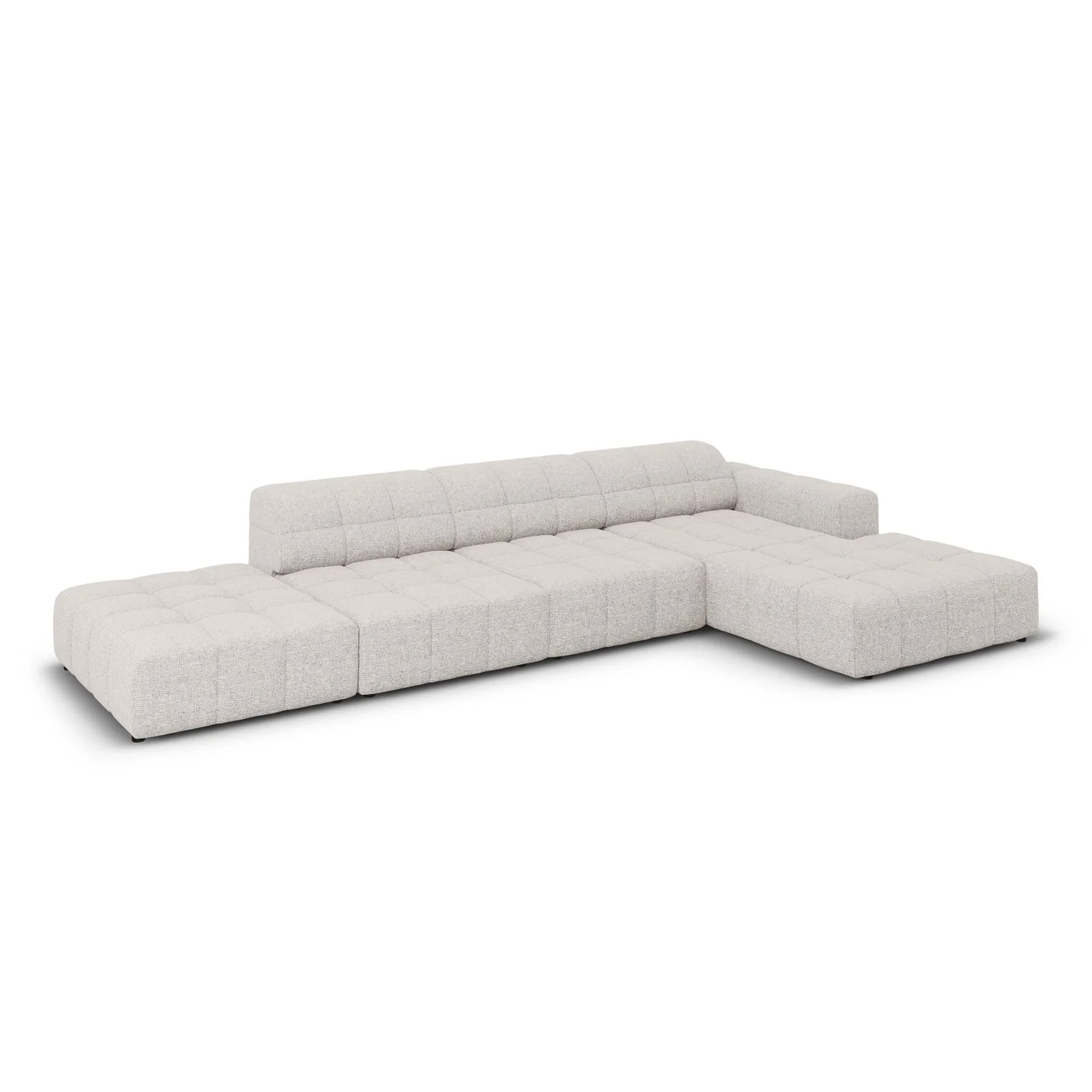 Chicago 5-Sitzer Ecksofa, Rechte Seite, aus Samt oder Chenille, 341x166x70 cm - Image 28