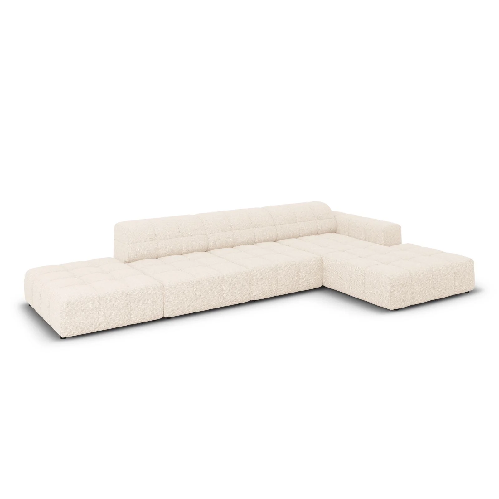 Chicago 5-Sitzer Ecksofa, Rechte Seite, aus Samt oder Chenille, 341x166x70 cm - Image 4