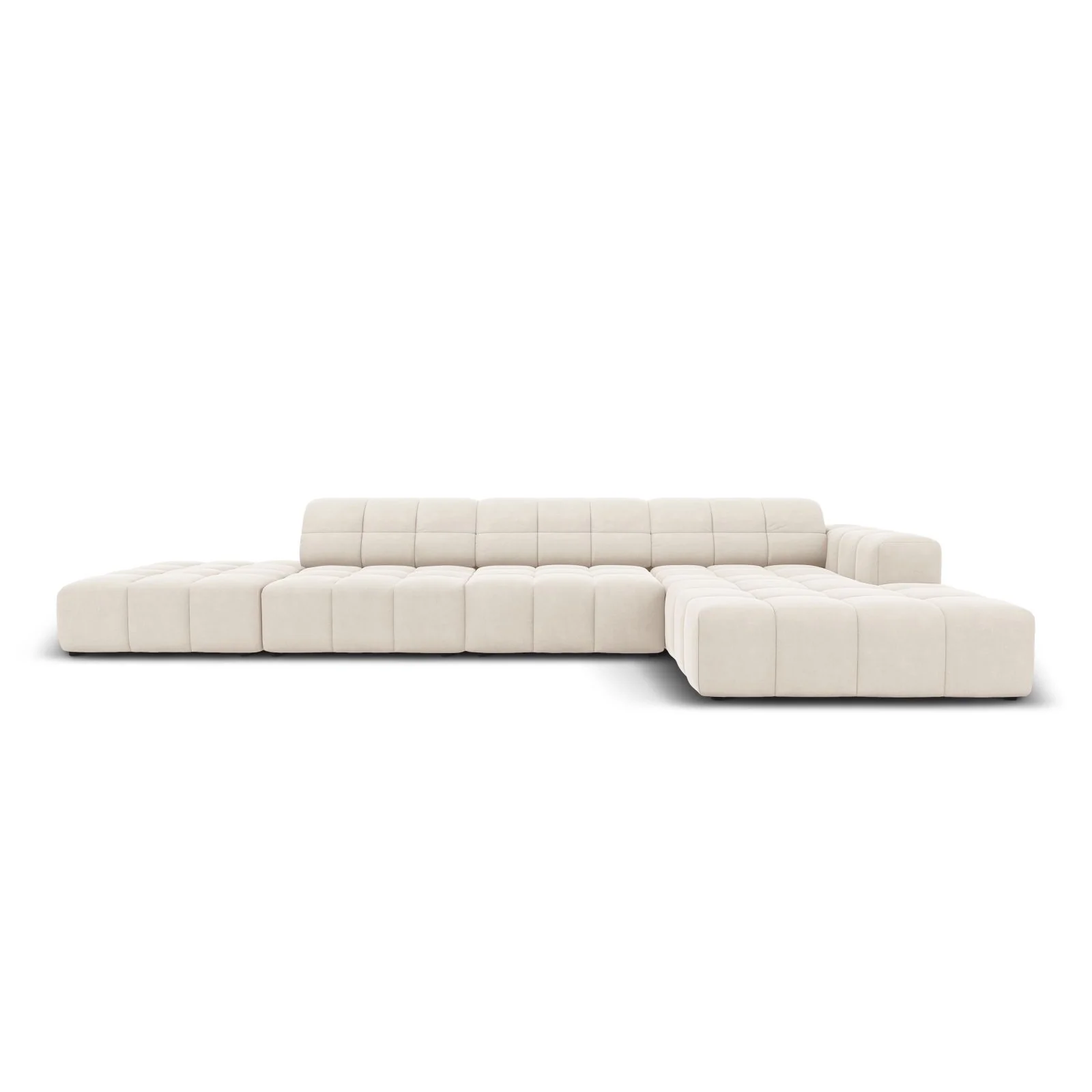 Chicago 5-Sitzer Ecksofa, Rechte Seite, aus Samt oder Chenille, 341x166x70 cm - Image 43
