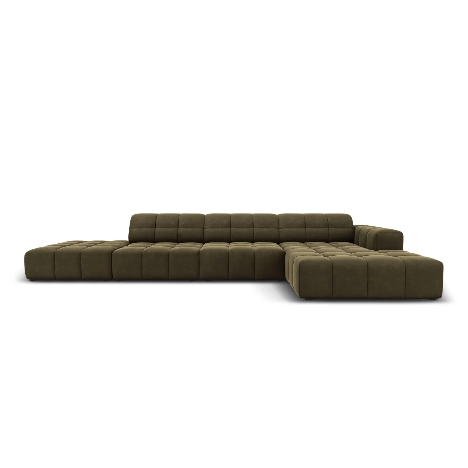 Chicago 5-Sitzer Ecksofa, Rechte Seite, aus Samt oder Chenille, 341x166x70 cm - Image 49
