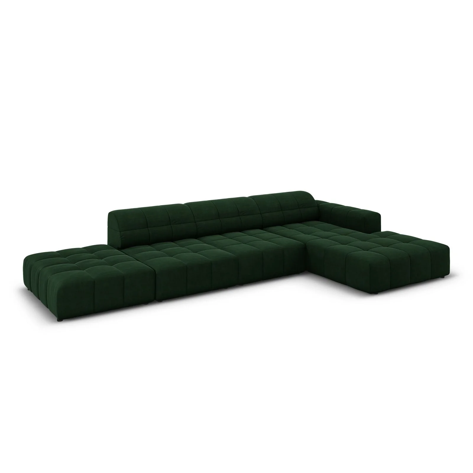 Chicago 5-Sitzer Ecksofa, Rechte Seite, aus Samt oder Chenille, 341x166x70 cm - Image 58