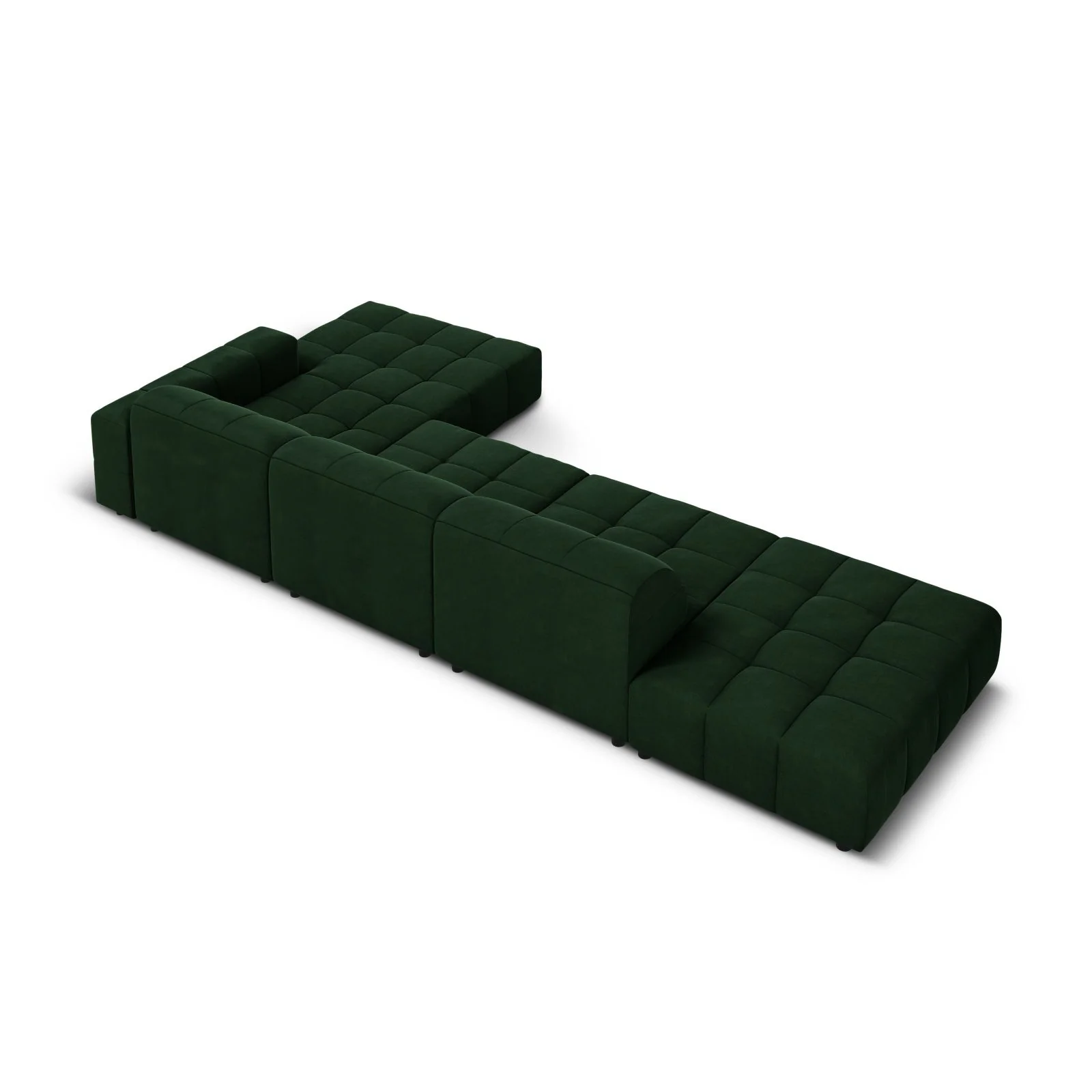 Chicago 5-Sitzer Ecksofa, Rechte Seite, aus Samt oder Chenille, 341x166x70 cm - Image 59