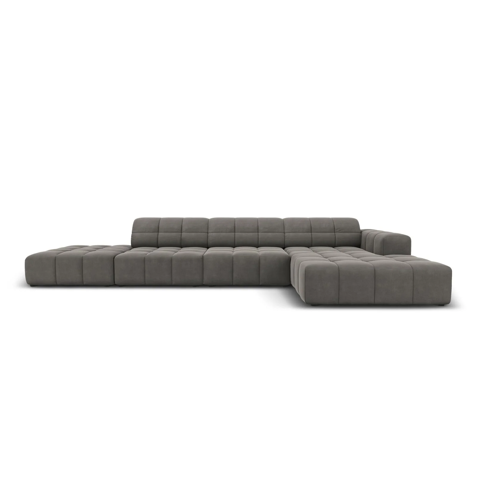 Chicago 5-Sitzer Ecksofa, Rechte Seite, aus Samt oder Chenille, 341x166x70 cm - Image 67