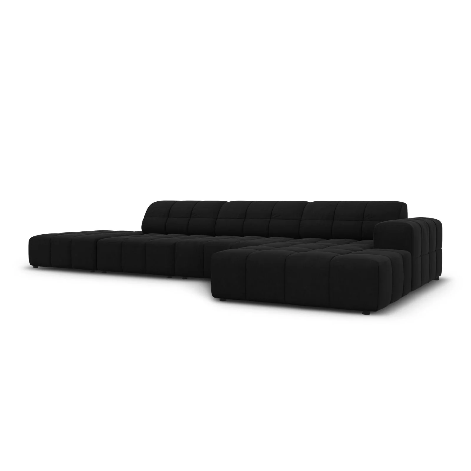 Chicago 5-Sitzer Ecksofa, Rechte Seite, aus Samt oder Chenille, 341x166x70 cm - Image 81