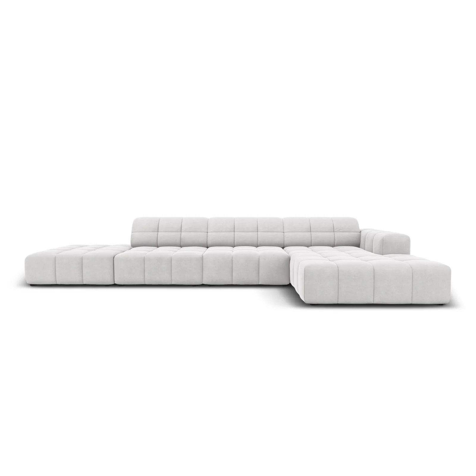 Chicago 5-Sitzer Ecksofa, Rechte Seite, aus Samt oder Chenille, 341x166x70 cm - Image 85