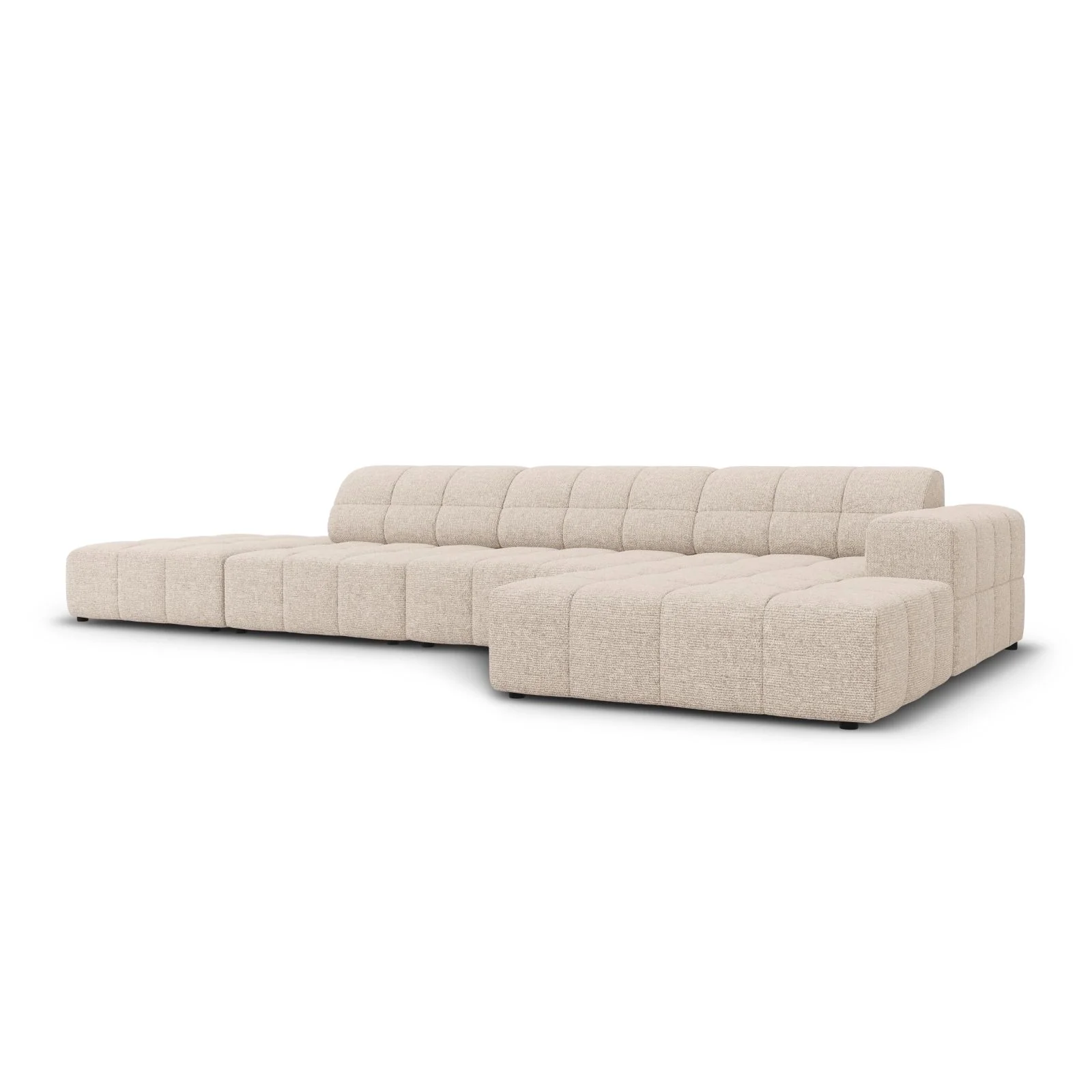 Chicago 5-Sitzer Ecksofa, Rechte Seite, aus Samt oder Chenille, 341x166x70 cm - Image 9