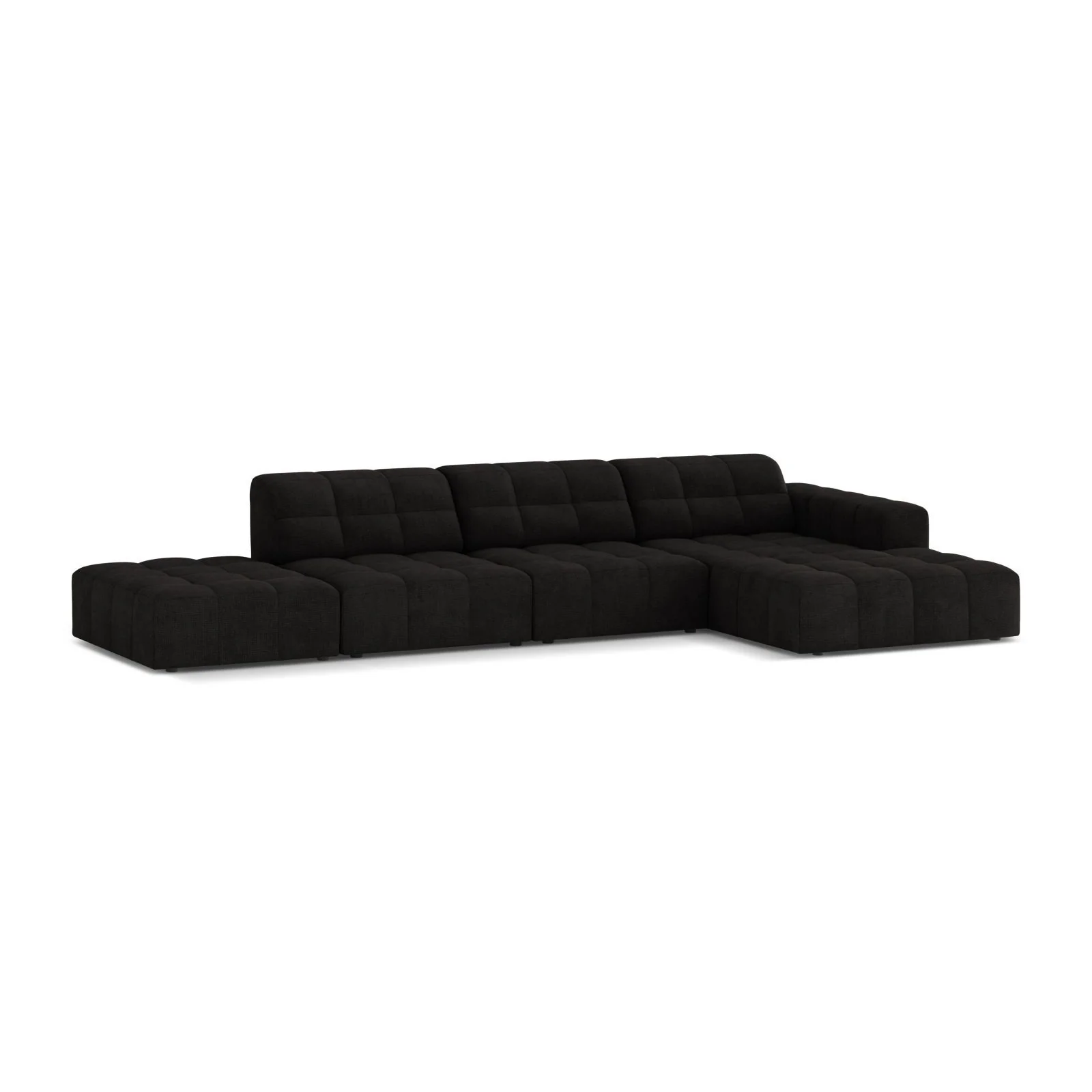 Chicago 5-Sitzer Ecksofa, Rechte Seite, aus Samt oder Chenille, 348x167 cm - Image 43