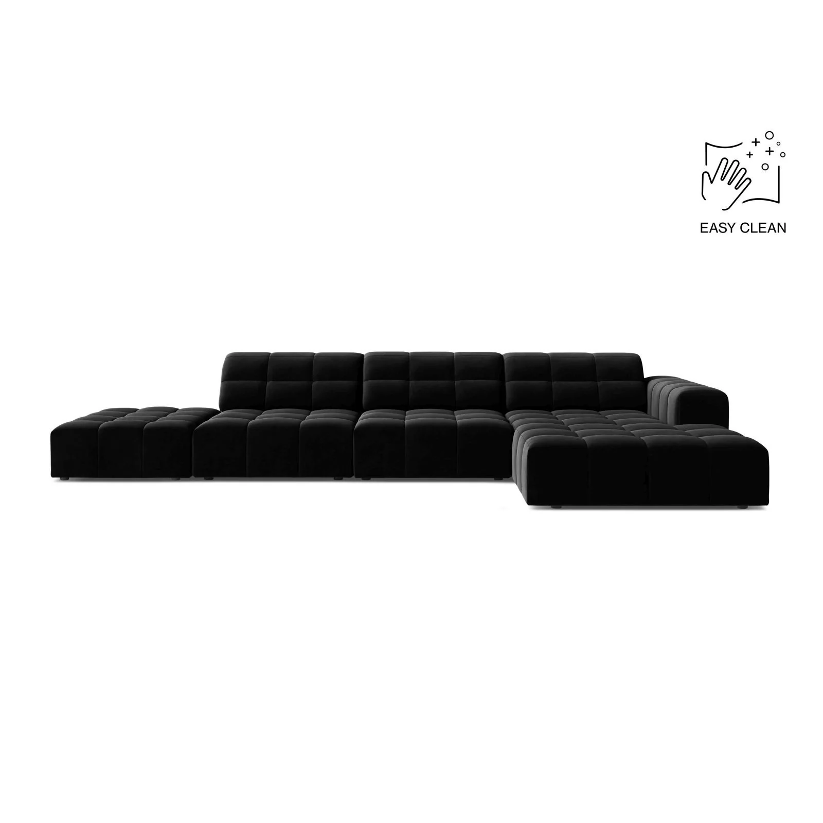 Chicago 5-Sitzer Ecksofa, Rechte Seite, aus Samt oder Chenille, 348x167 cm - Image 51