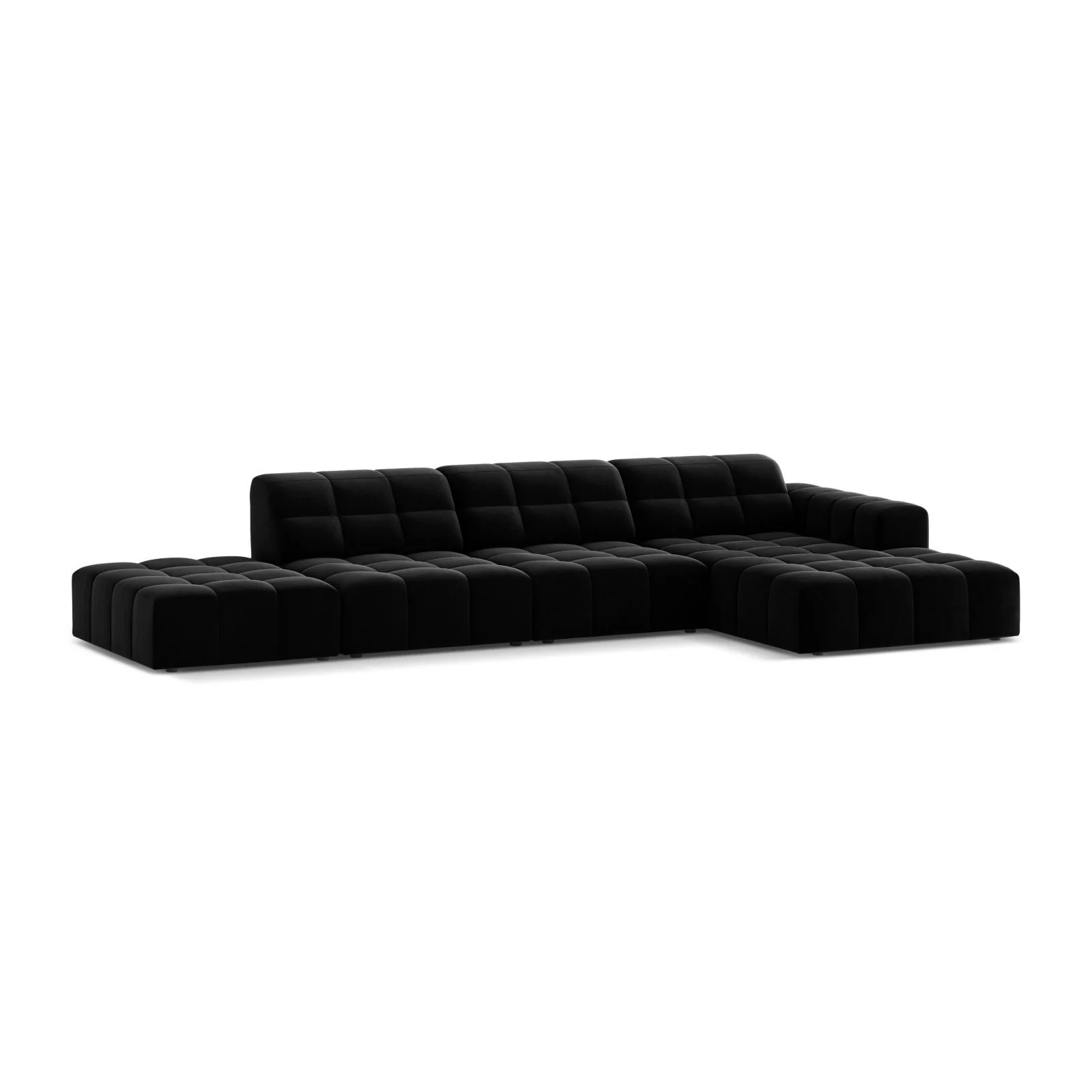 Chicago 5-Sitzer Ecksofa, Rechte Seite, aus Samt oder Chenille, 348x167 cm - Image 53