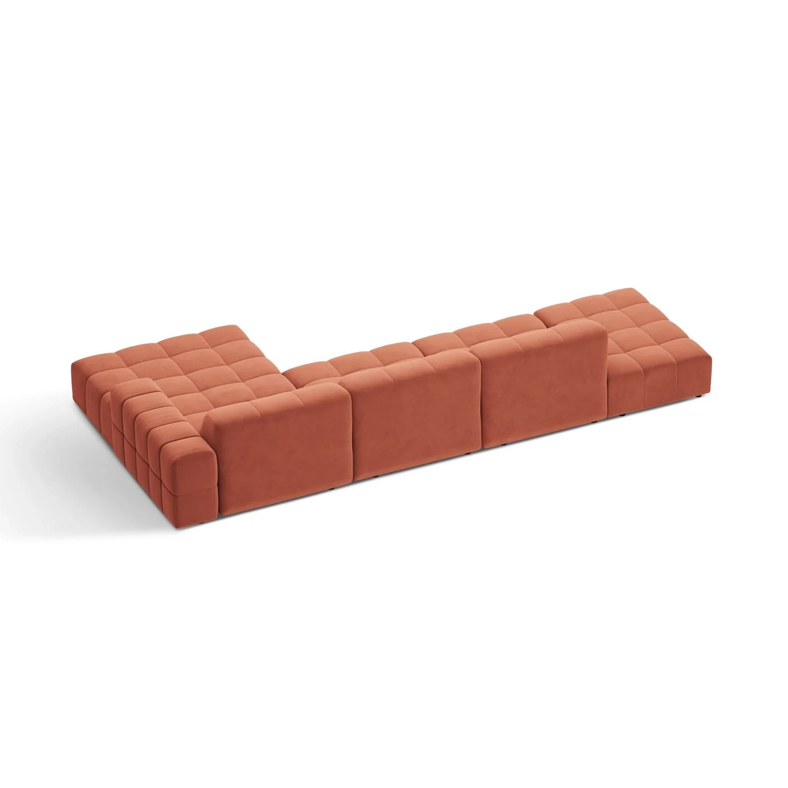 Chicago 5-Sitzer Ecksofa, Rechte Seite, aus Samt oder Chenille, 348x167 cm - Image 64