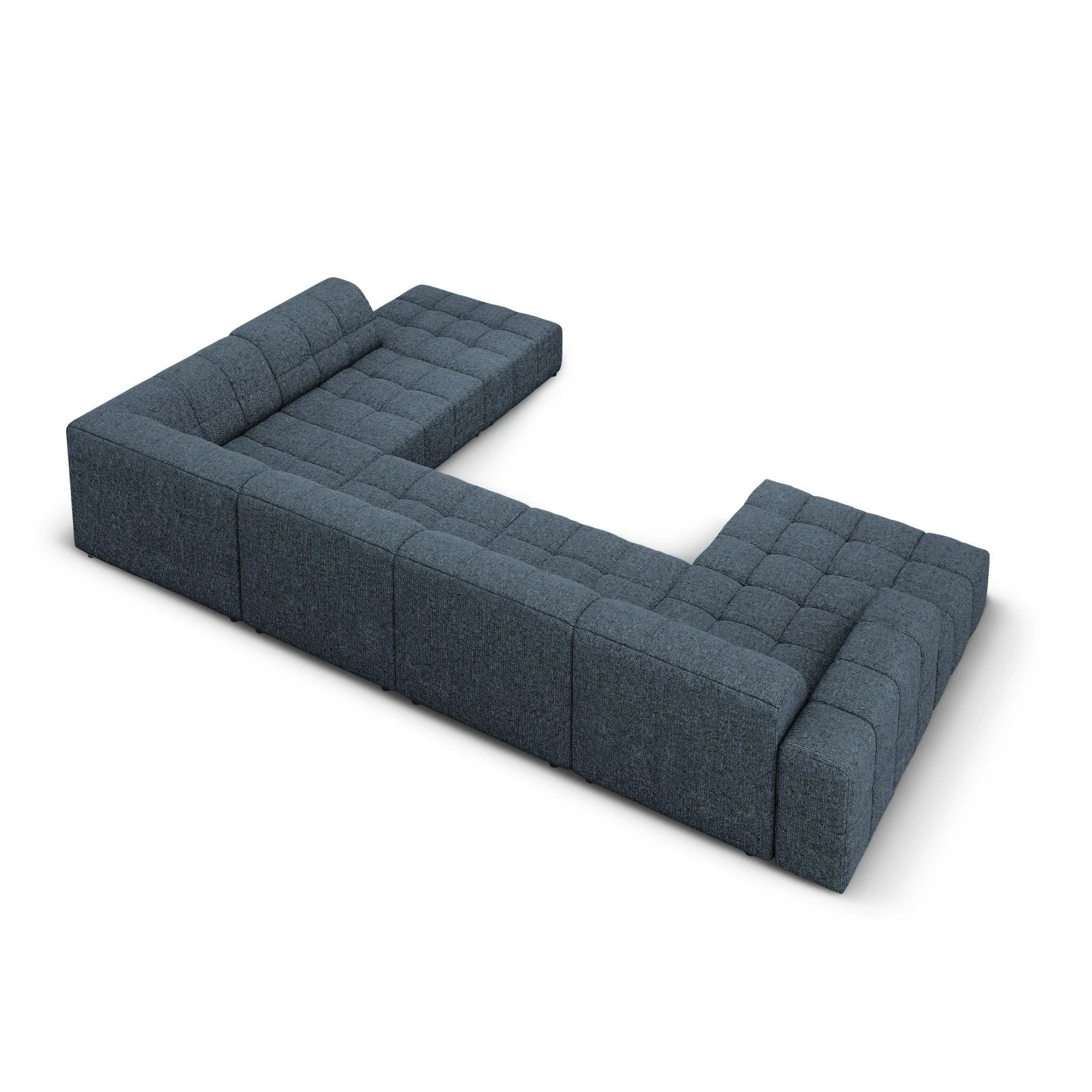 Chicago 7-Sitzer Panorama Ecksofa, Rechte Seite, aus Samt oder Chenille, 364x262x70 cm - Image 19