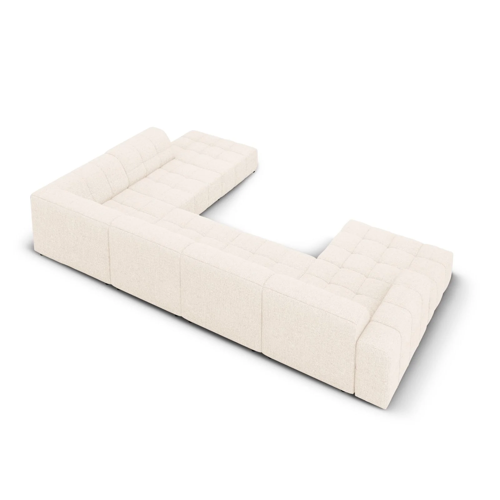 Chicago 7-Sitzer Panorama Ecksofa, Rechte Seite, aus Samt oder Chenille, 364x262x70 cm - Image 4