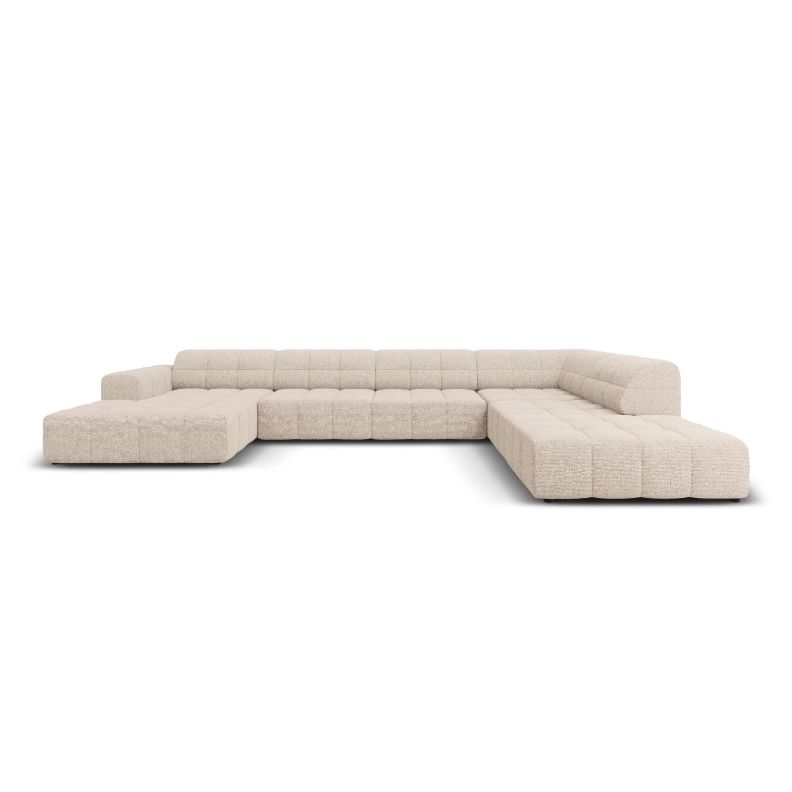 Chicago 7-Sitzer Panorama Ecksofa, Rechte Seite, aus Samt oder Chenille, 364x262x70 cm - Image 6