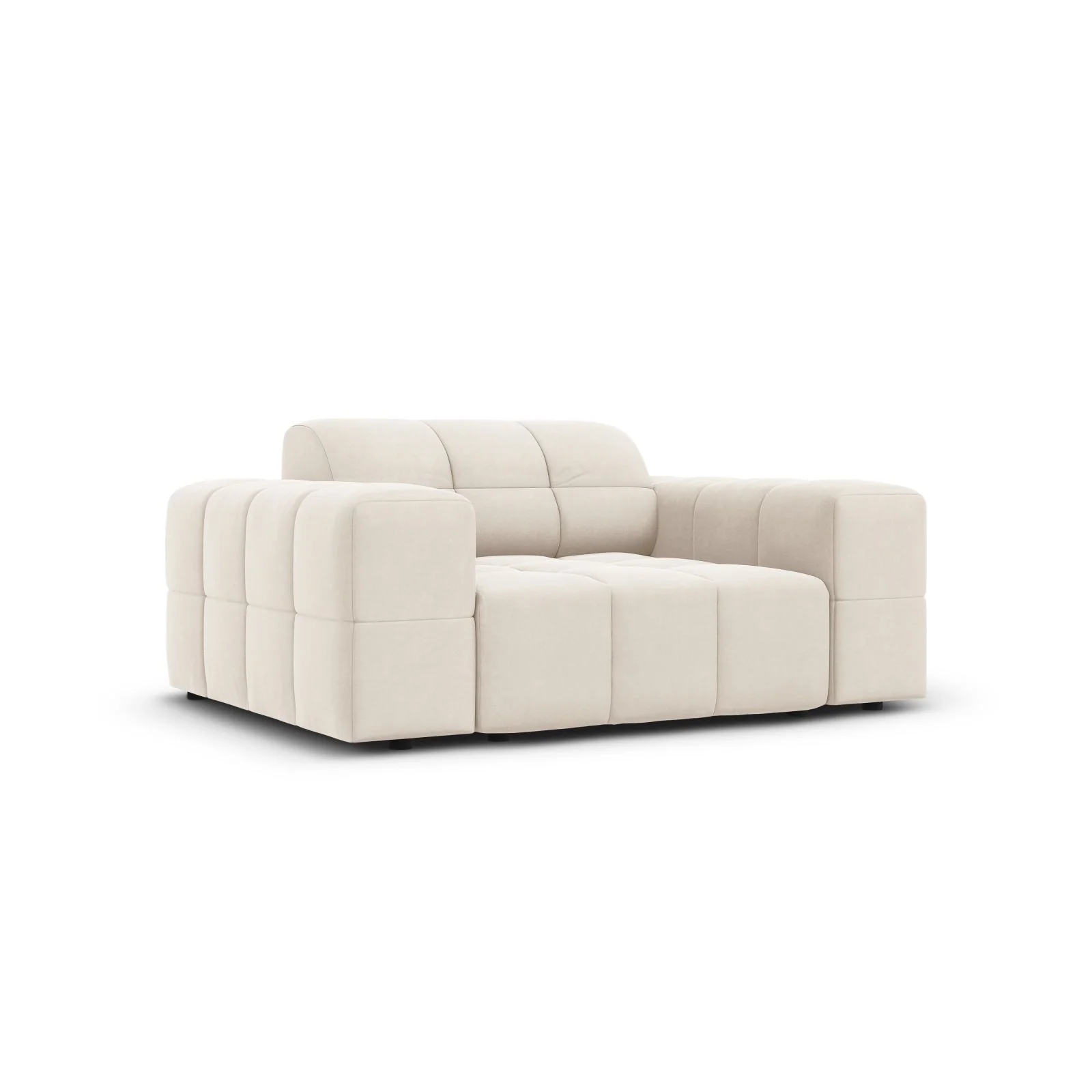 Chicago Sessel aus Samt oder Chenille, 124x102x70 cm - Image 45