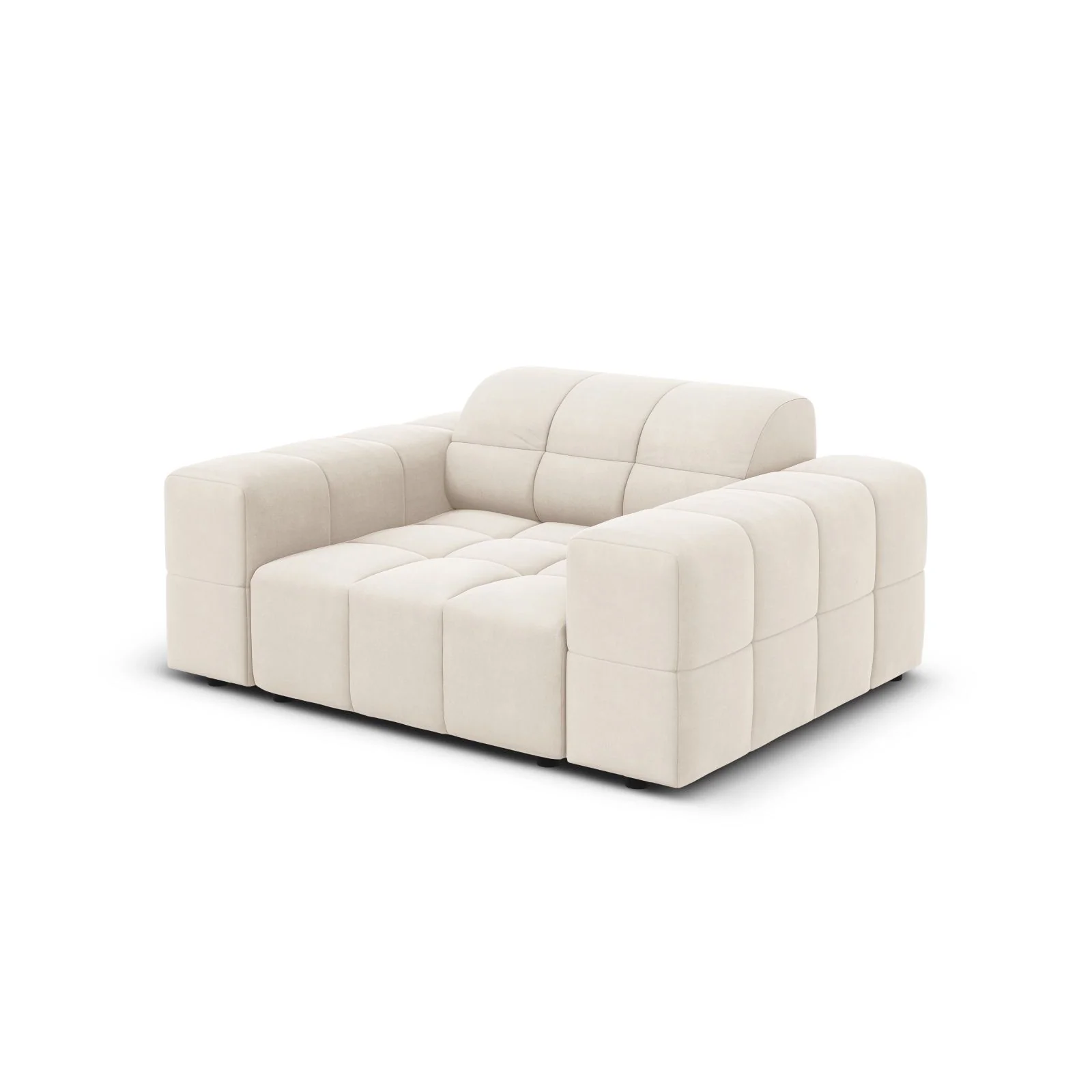 Chicago Sessel aus Samt oder Chenille, 124x102x70 cm - Image 46
