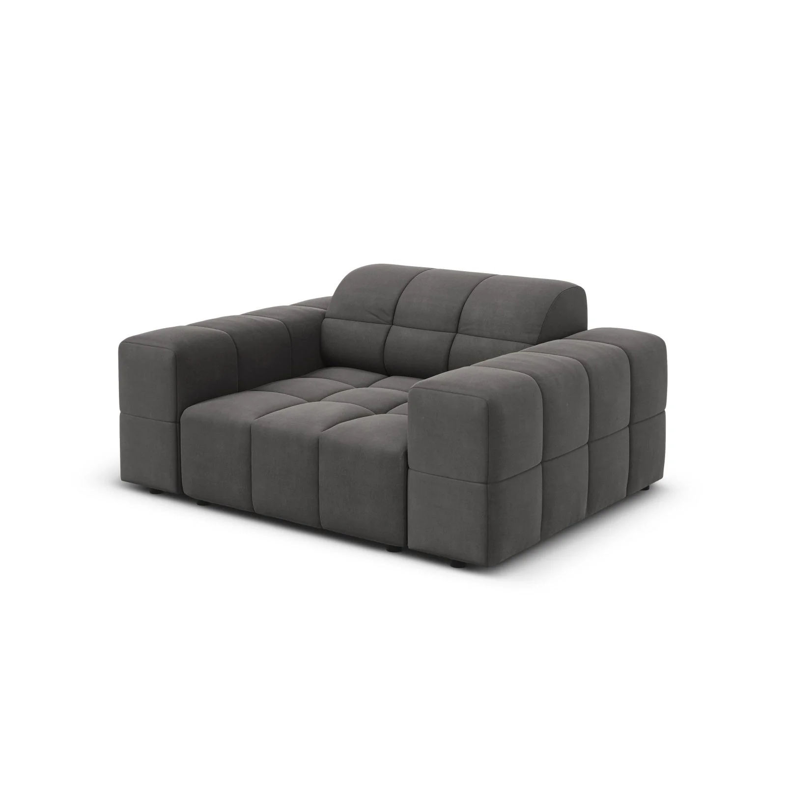 Chicago Sessel aus Samt oder Chenille, 124x102x70 cm - Image 76
