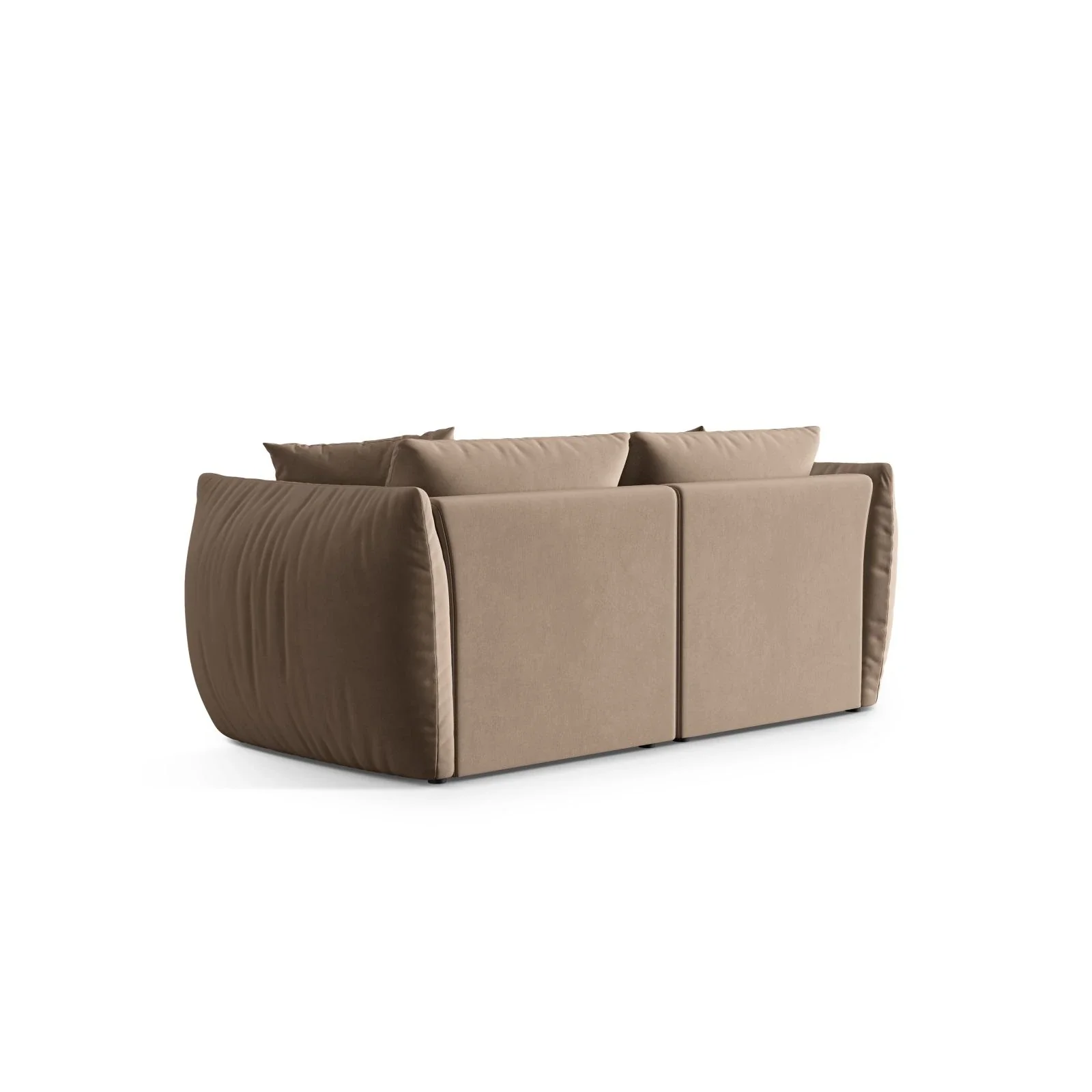 Chris 3-Sitzer Sofa in Leinenoptik aus Samt oder Strukturstoff, 220x100 cm - Image 14