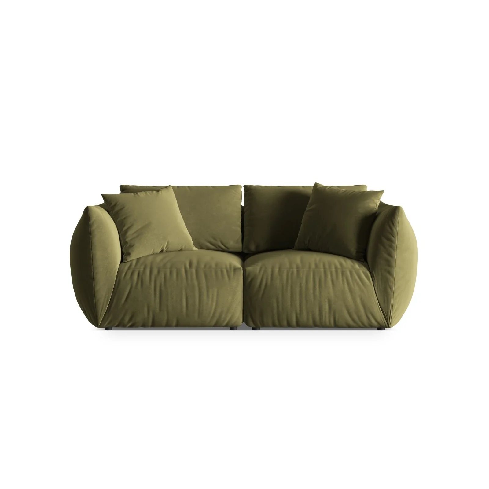 Chris 3-Sitzer Sofa in Leinenoptik aus Samt oder Strukturstoff, 220x100 cm - Image 21