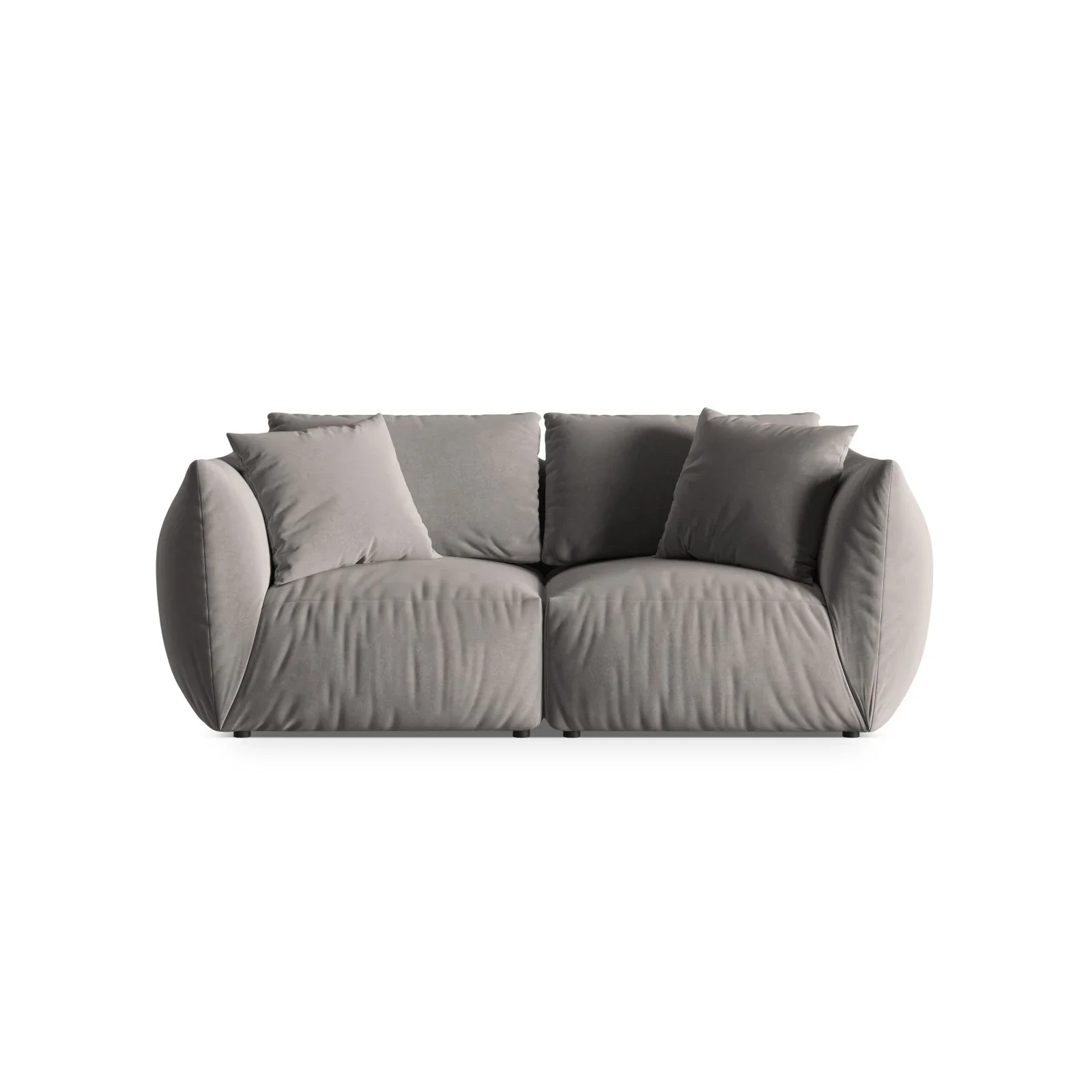 Chris 3-Sitzer Sofa in Leinenoptik aus Samt oder Strukturstoff, 220x100 cm - Image 31