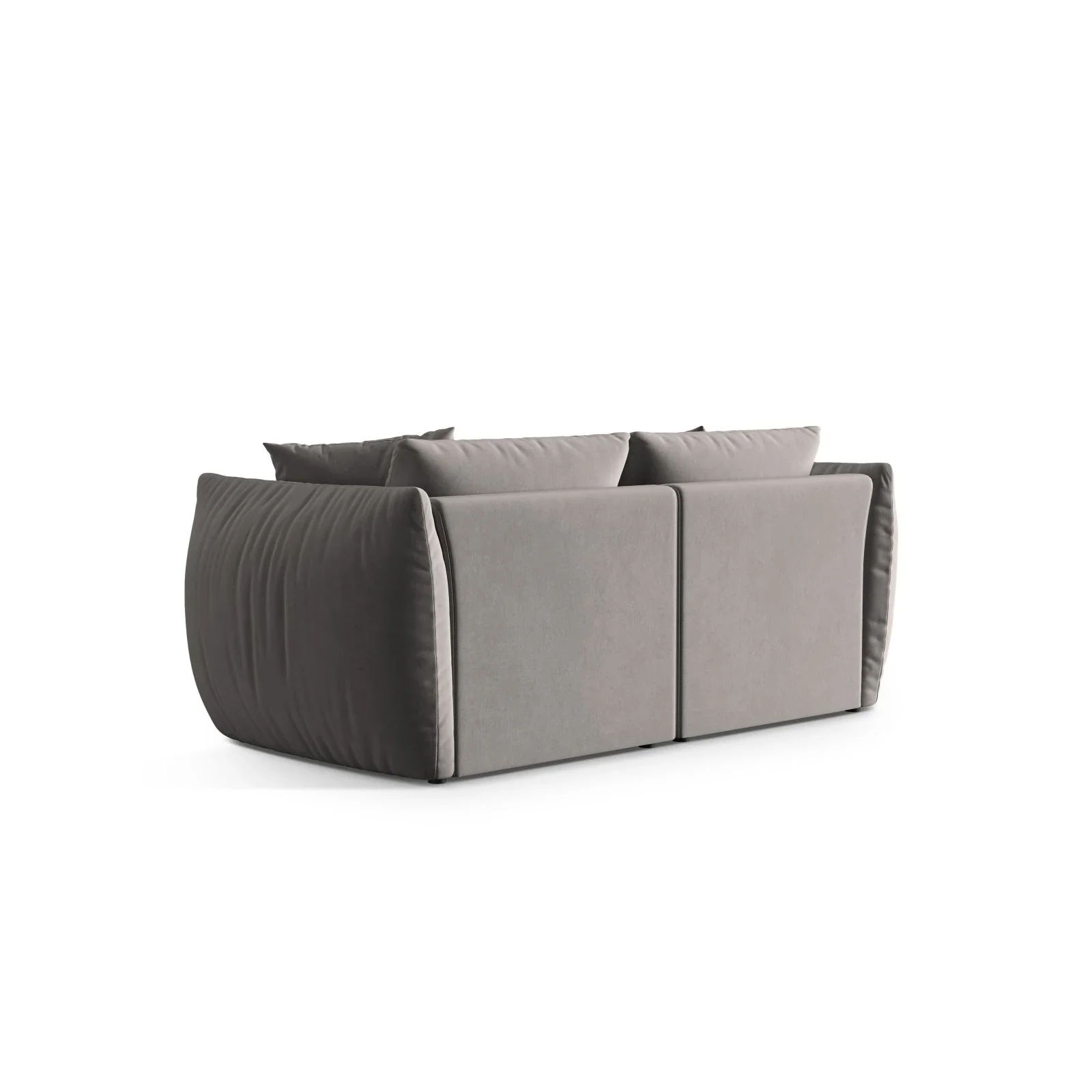 Chris 3-Sitzer Sofa in Leinenoptik aus Samt oder Strukturstoff, 220x100 cm - Image 34