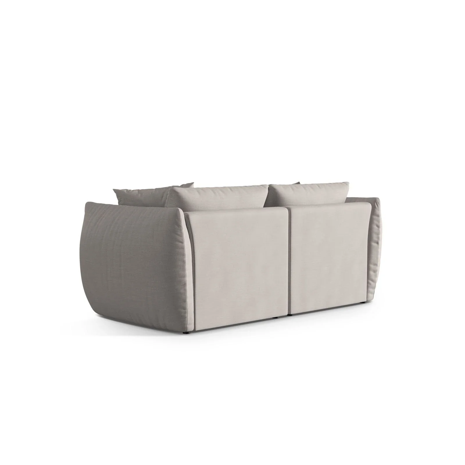 Chris 3-Sitzer Sofa in Leinenoptik aus Samt oder Strukturstoff, 220x100 cm - Image 49