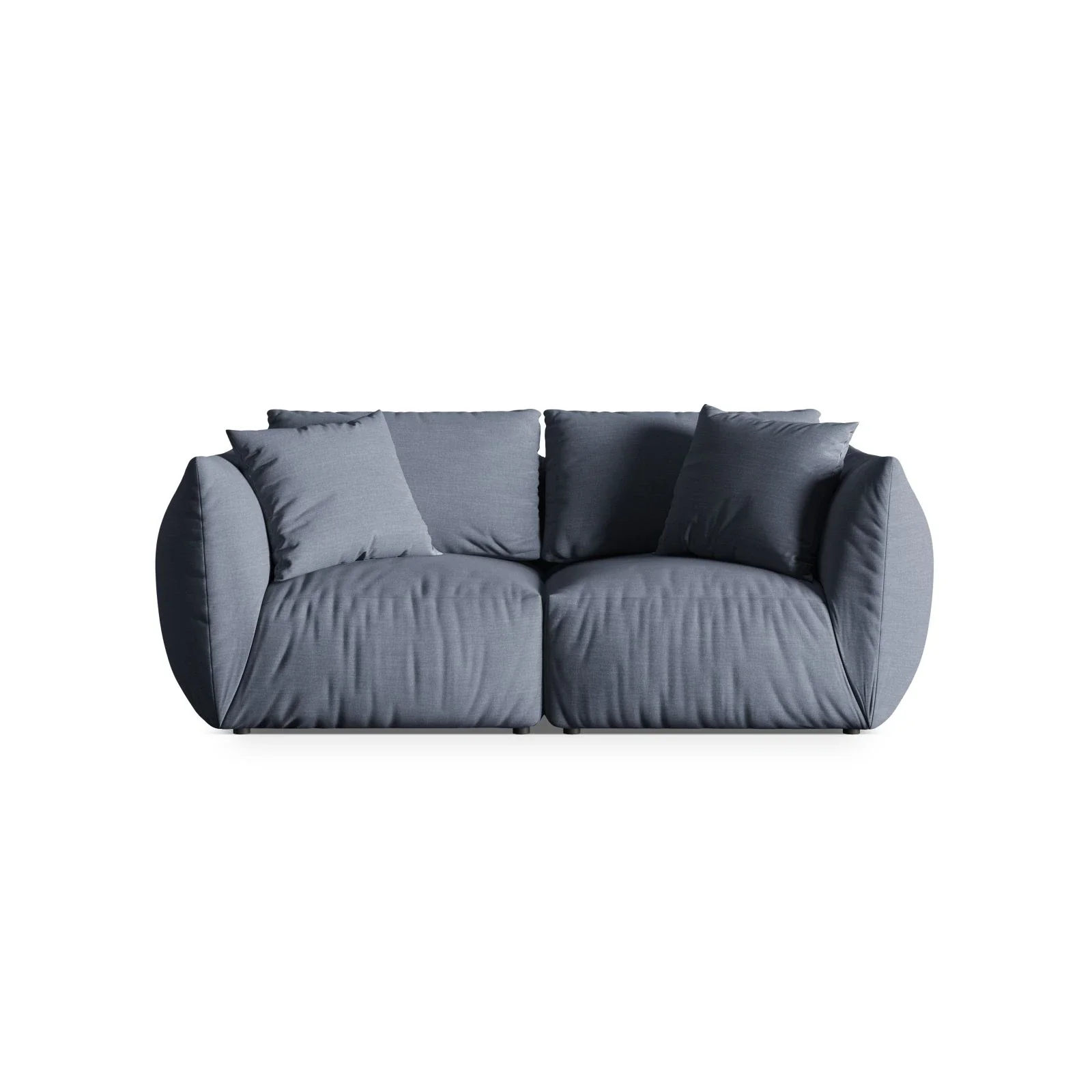 Chris 3-Sitzer Sofa in Leinenoptik aus Samt oder Strukturstoff, 220x100 cm - Image 56