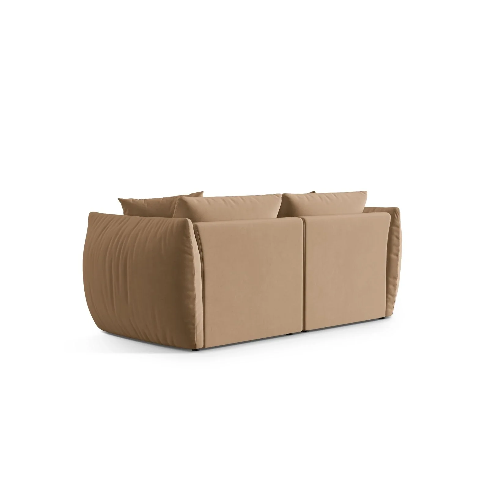 Chris 3-Sitzer Sofa in Leinenoptik aus Samt oder Strukturstoff, 220x100 cm - Image 9