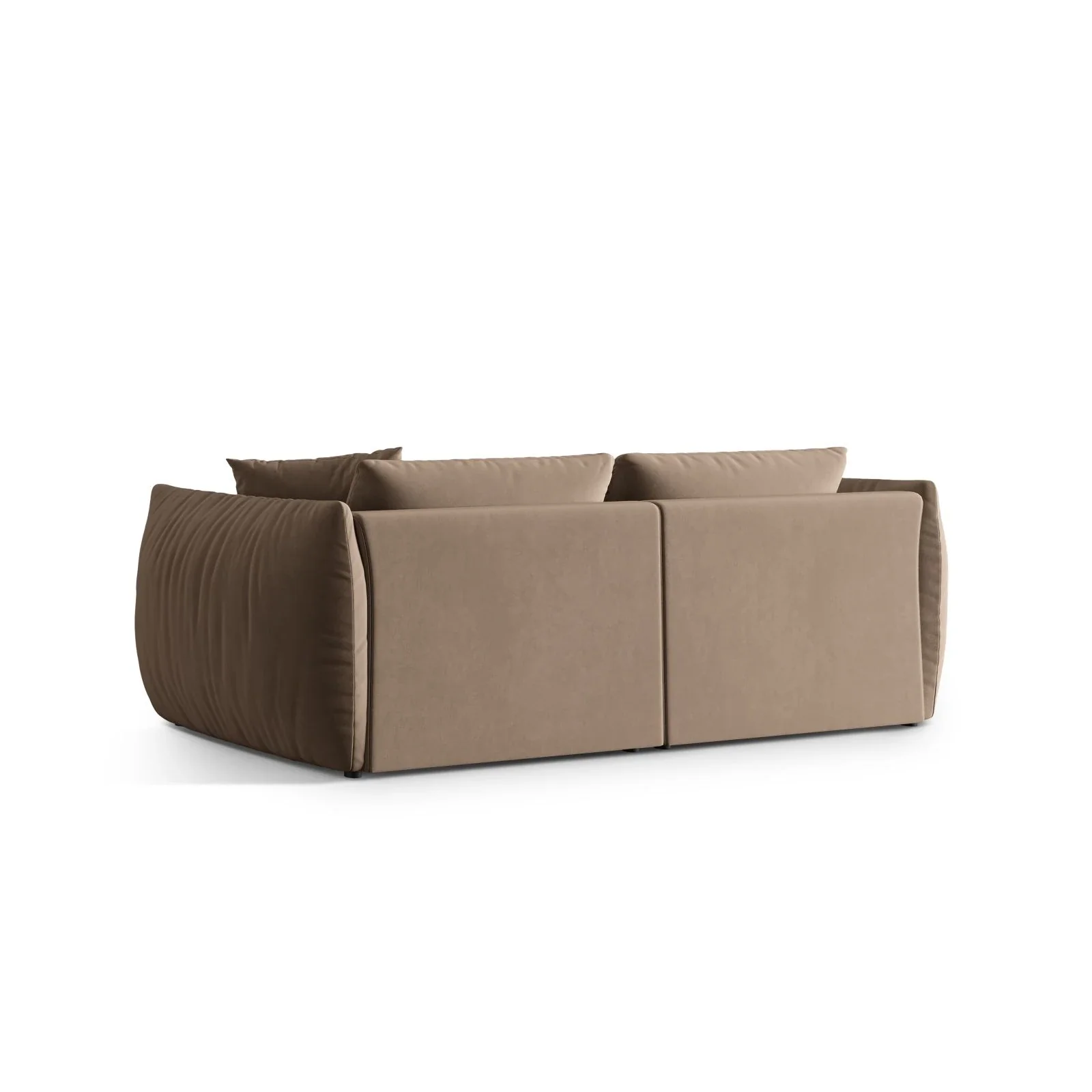 Chris 4-Sitzer Sofa in Leinenoptik aus Samt oder Strukturstoff, 260x100 cm - Image 11