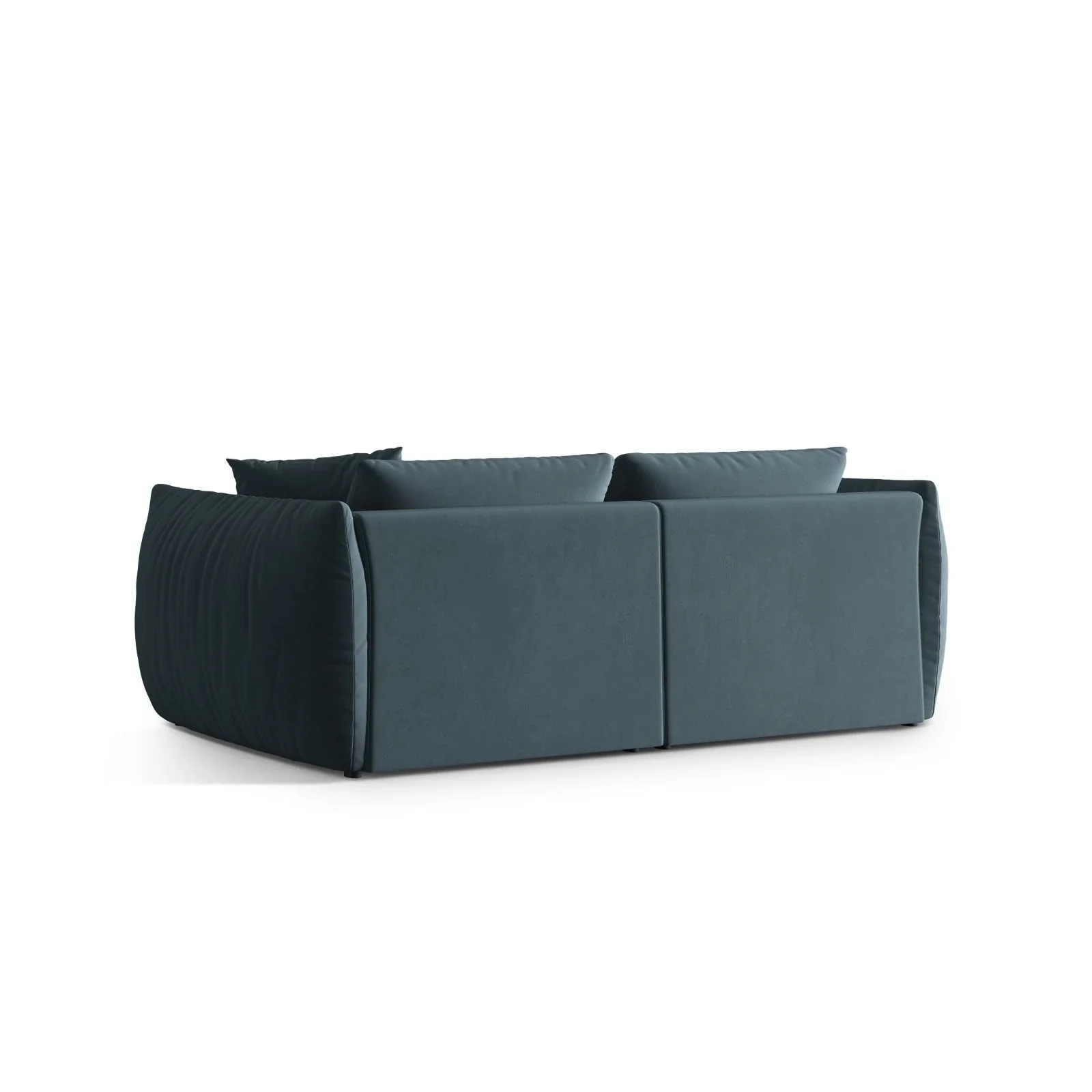 Chris 4-Sitzer Sofa in Leinenoptik aus Samt oder Strukturstoff, 260x100 cm - Image 23