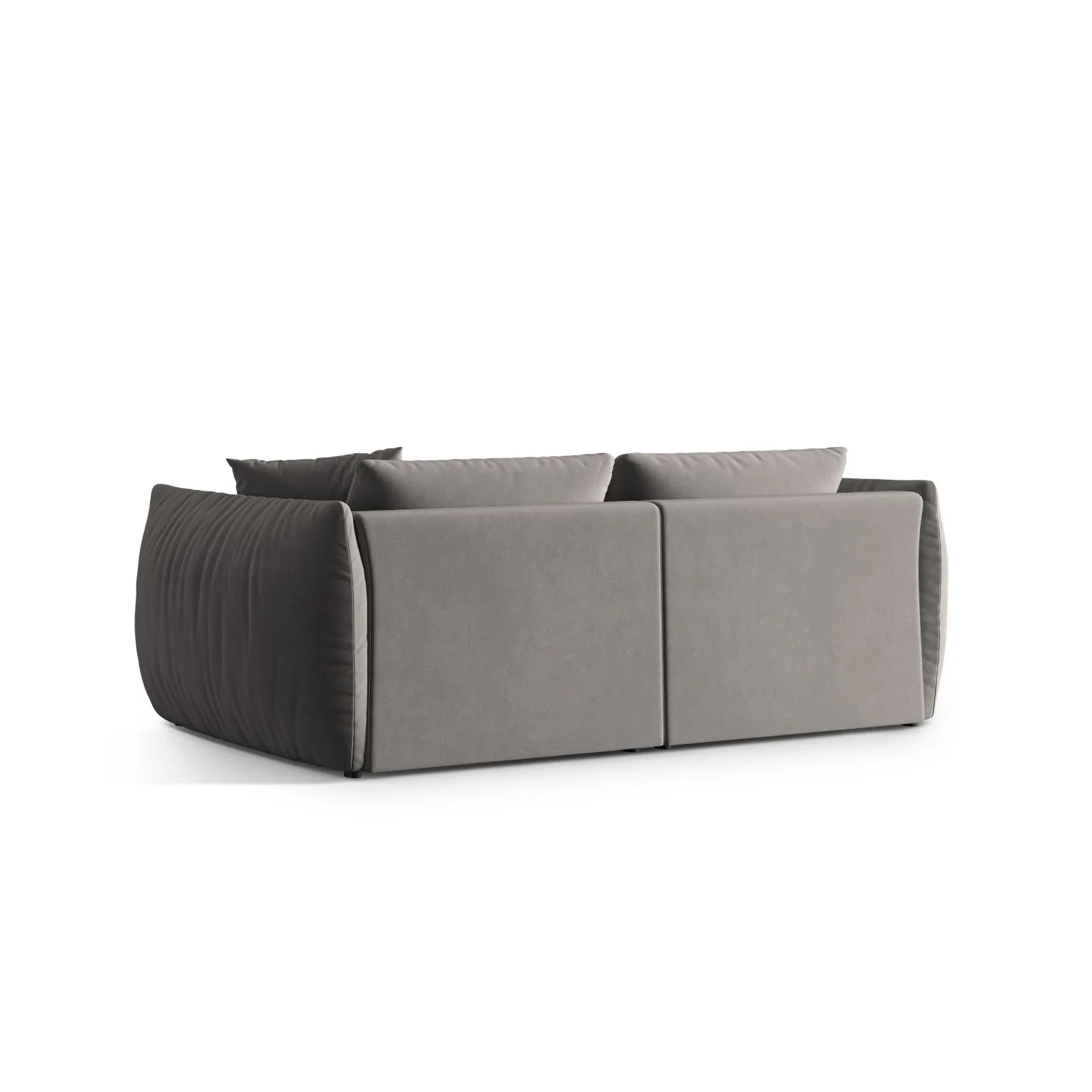 Chris 4-Sitzer Sofa in Leinenoptik aus Samt oder Strukturstoff, 260x100 cm - Image 27
