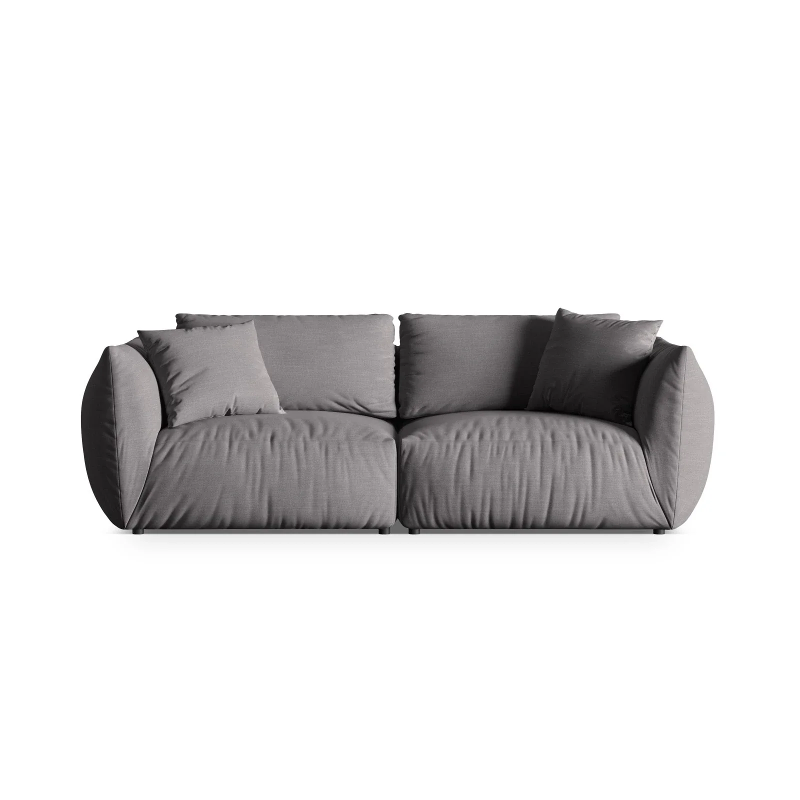 Chris 4-Sitzer Sofa in Leinenoptik aus Samt oder Strukturstoff, 260x100 cm - Image 41