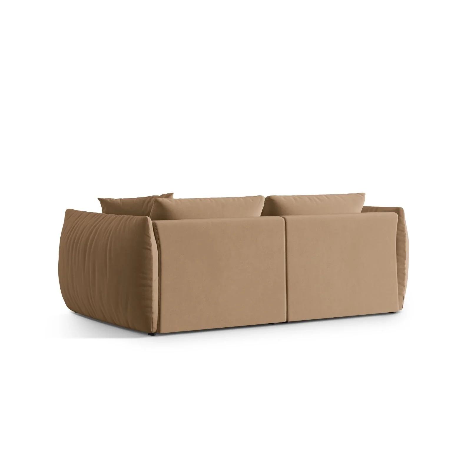 Chris 4-Sitzer Sofa in Leinenoptik aus Samt oder Strukturstoff, 260x100 cm - Image 7